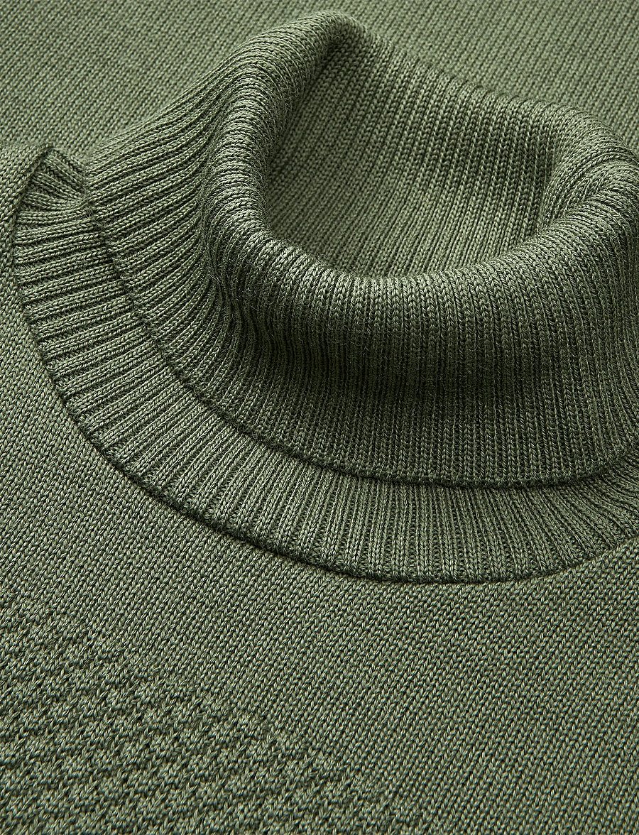 Mads Nørgaard - Wool Klemens Knit FAV - kõrge kaelusega - four leaf clover - 1