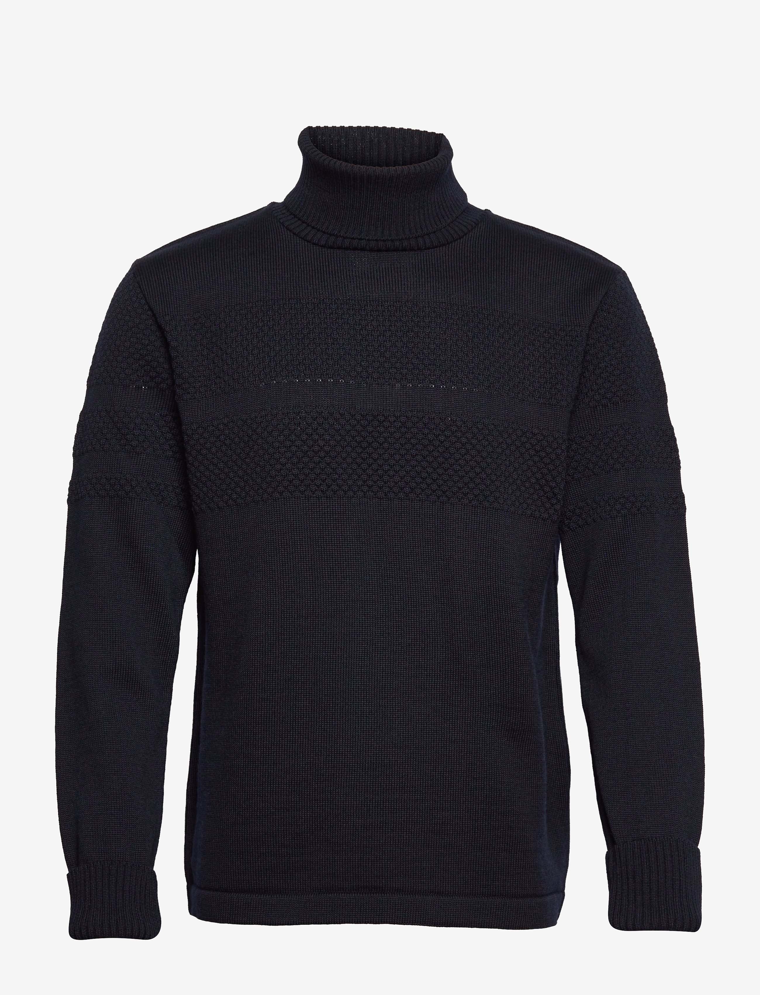 Mads Nørgaard - Wool Klemens Knit FAV - kõrge kaelusega - sky captain - 0