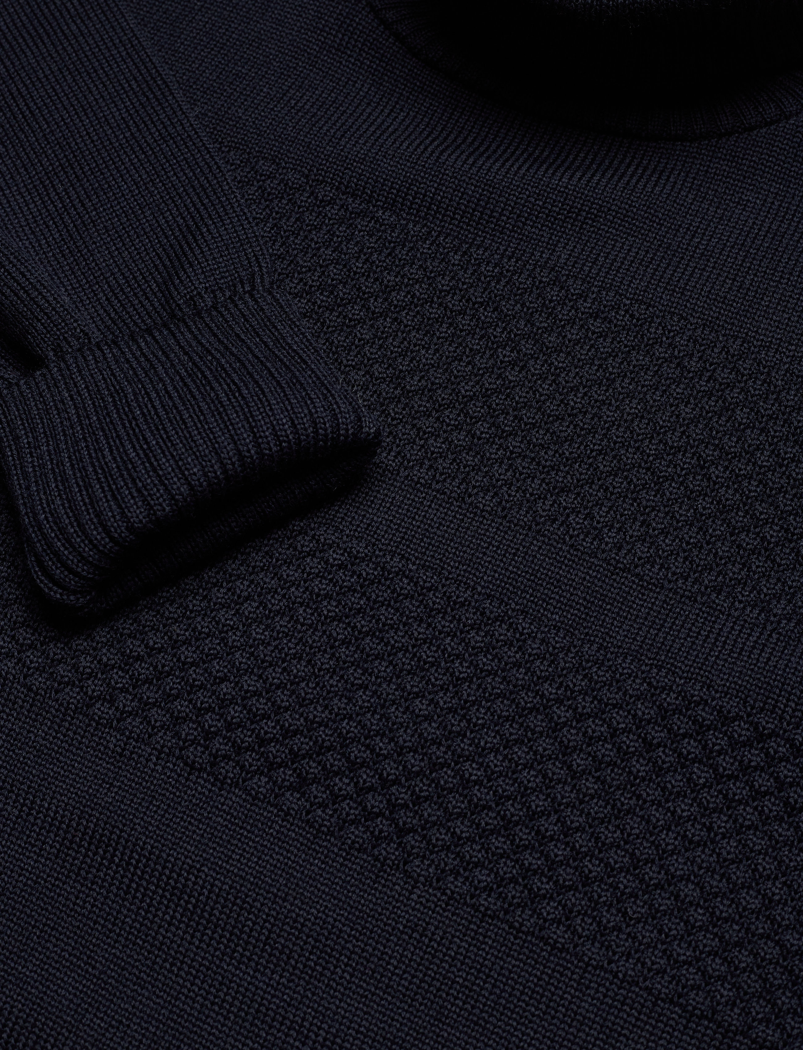 Mads Nørgaard - Wool Klemens Knit FAV - kõrge kaelusega - sky captain - 2