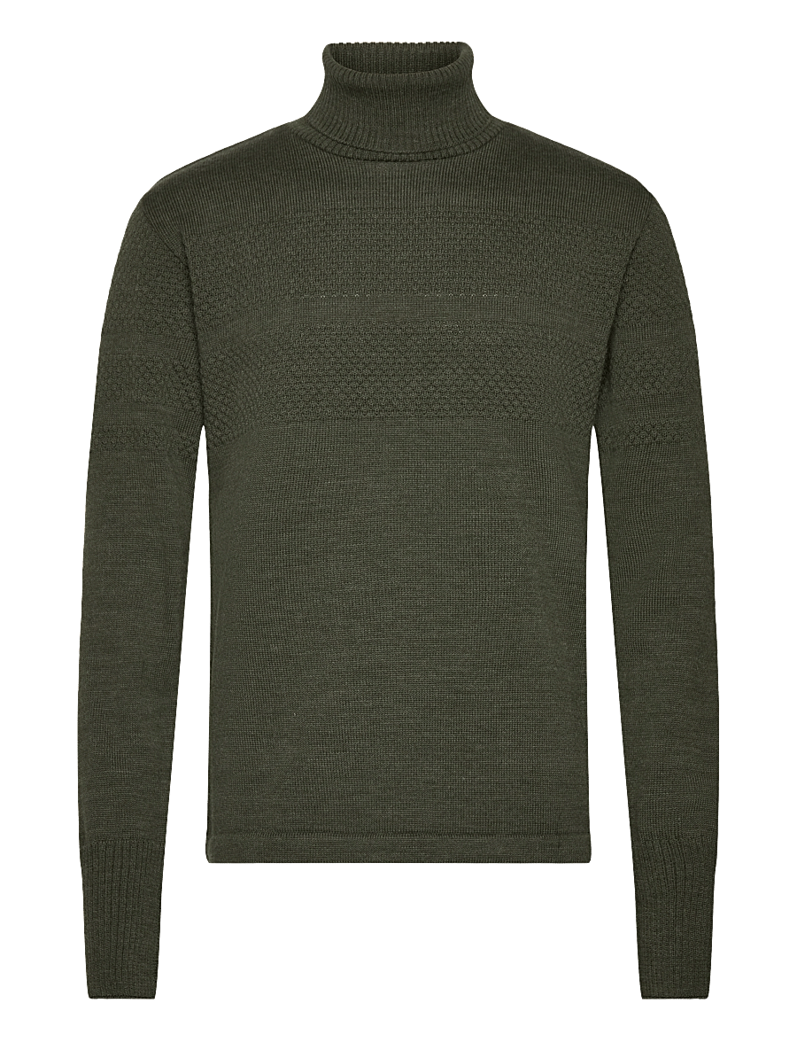Mads Nørgaard - Wool Klemens Knit FAV - rollkragenpullover - tarmac - 0