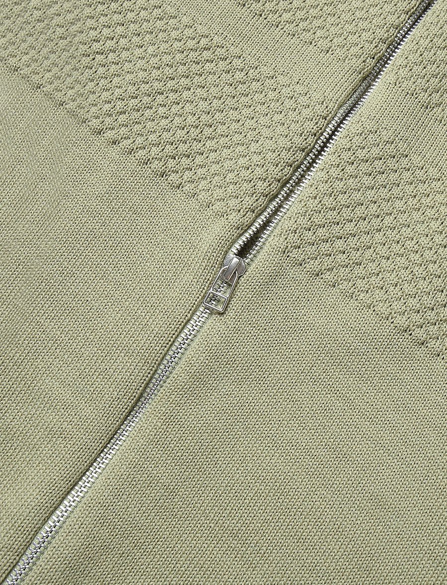 Mads Nørgaard - Wool Klemens Zip Knit FAV - pullover mit durchgehendem reißverschluss - overland trek - 3