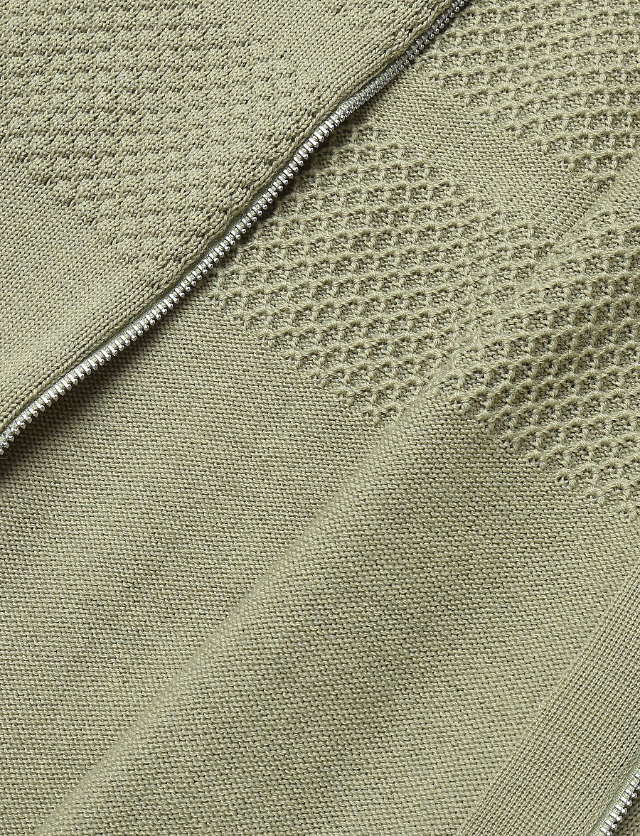 Mads Nørgaard - Wool Klemens Zip Knit FAV - pullover mit durchgehendem reißverschluss - overland trek - 4