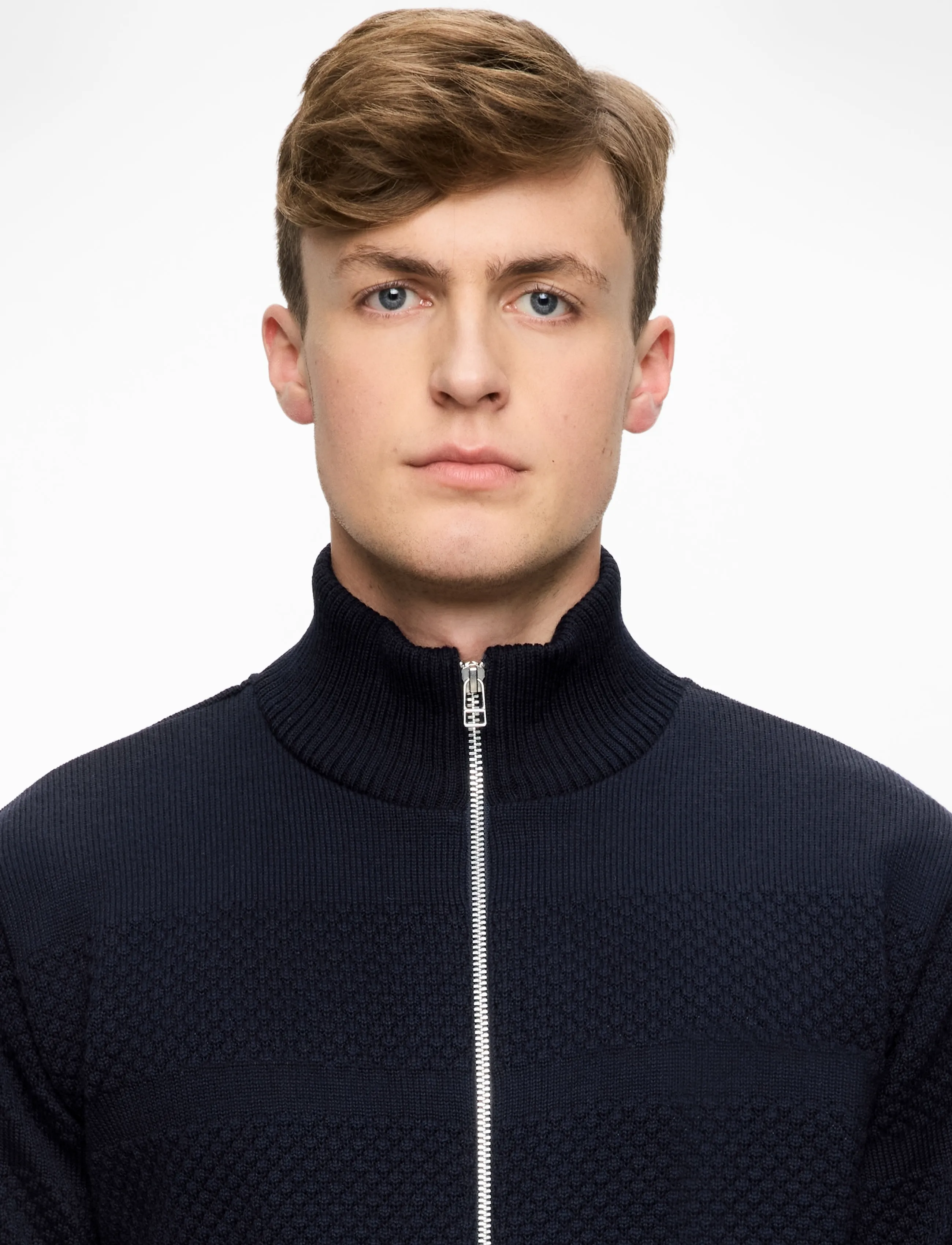 Mads Nørgaard Wool Klemens Zip Knit (MAD200860) - Full zip jumpers