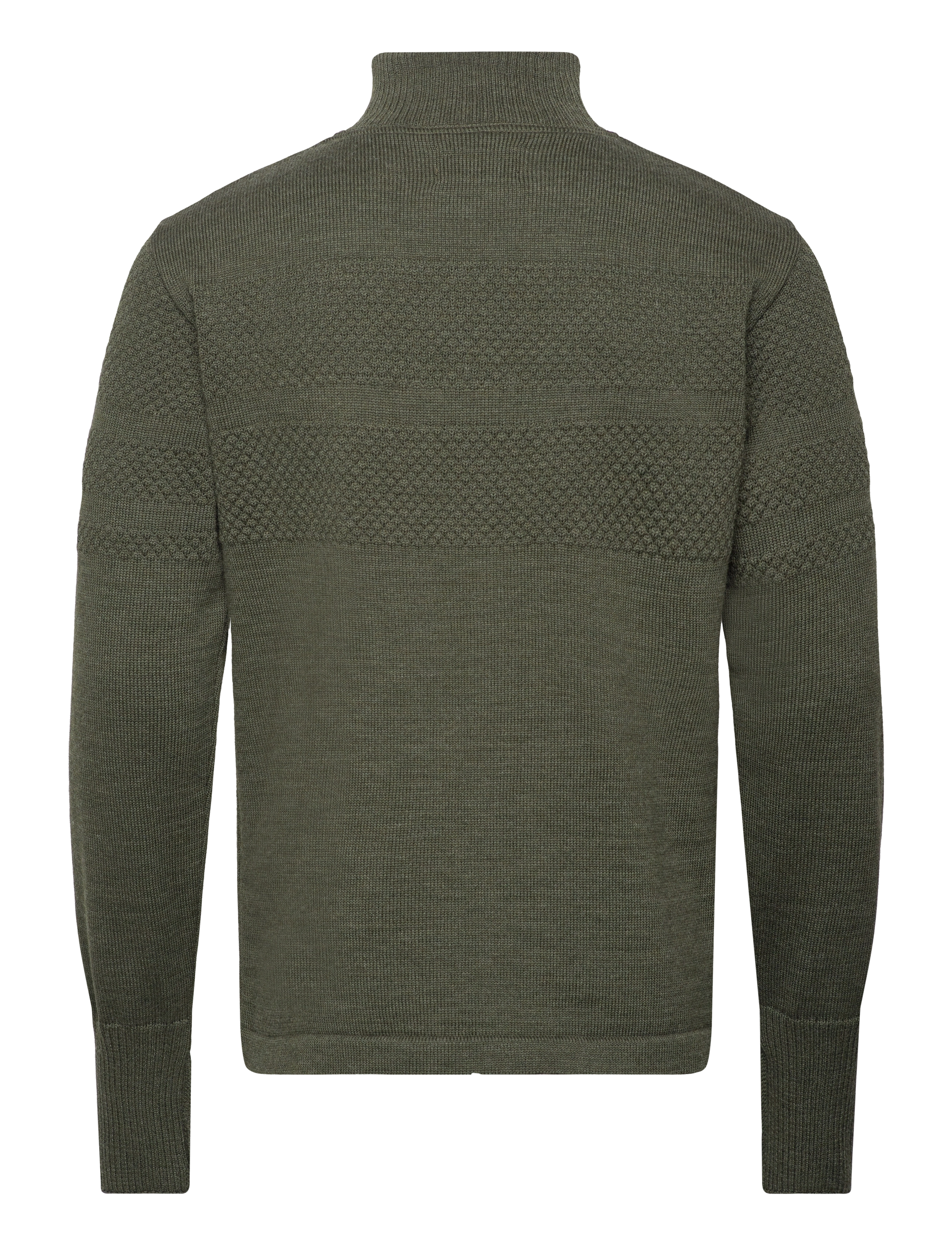 Mads Nørgaard - Wool Klemens Zip Knit FAV - pullover mit durchgehendem reißverschluss - tarmac - 1