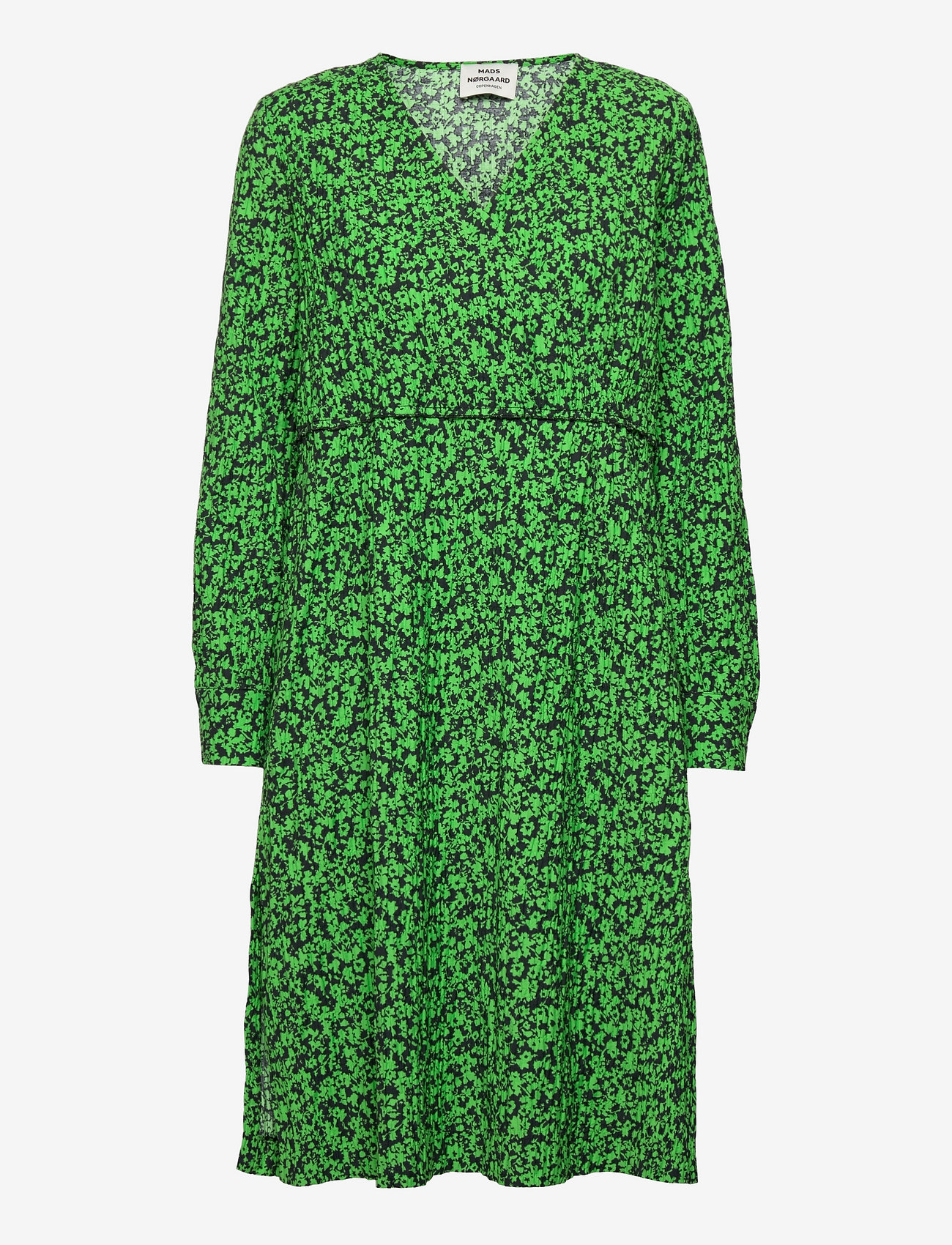 Mads Nørgaard - Chakra Canary Dress - midimekot - classic green/black - 0