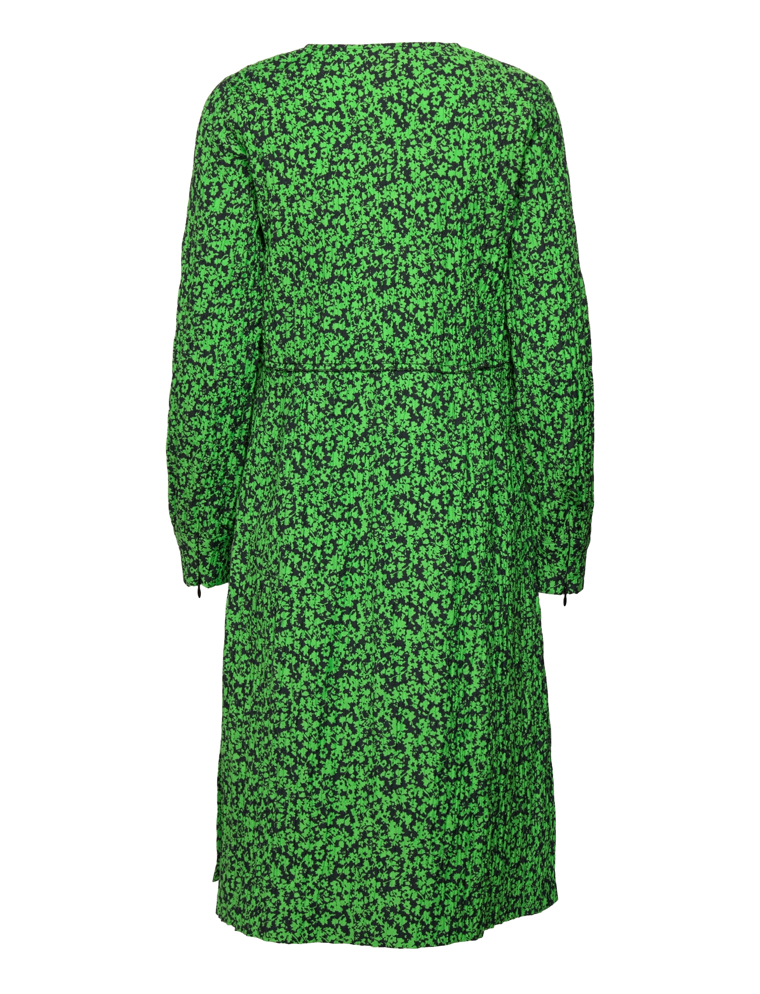 Mads Nørgaard - Chakra Canary Dress AOP - wikkeljurken - classic green/black - 1