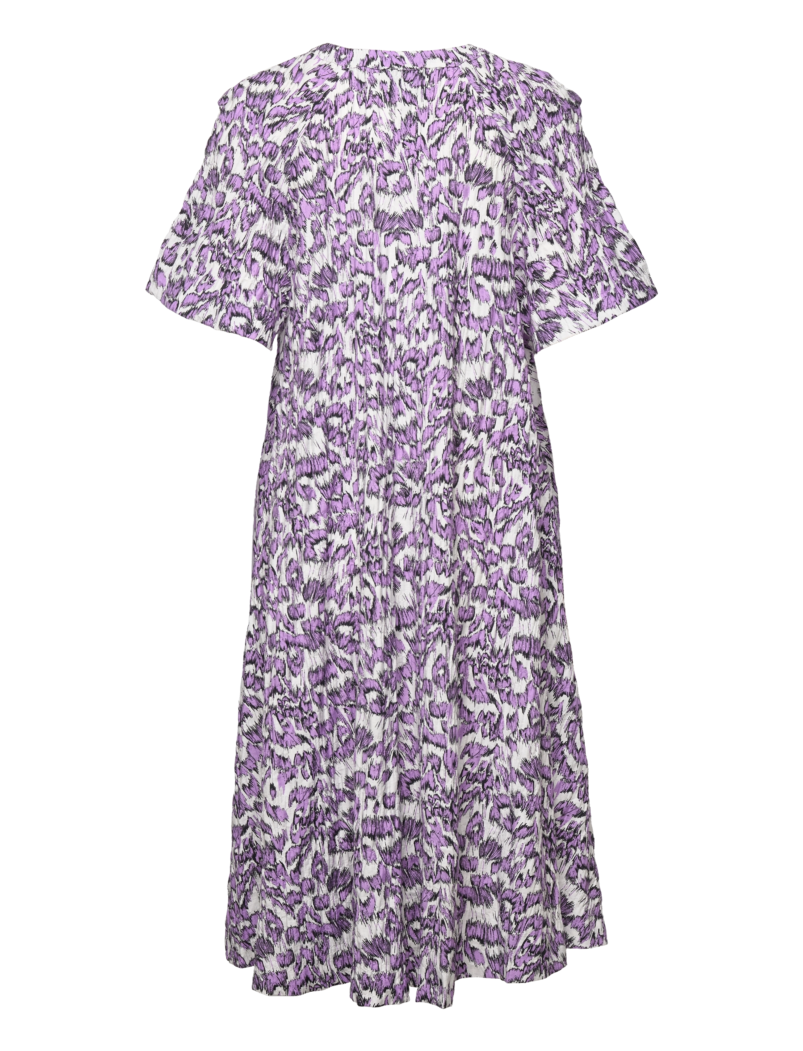 Mads Nørgaard - Chakra Trish Dress AOP - midi dresses - animal aop snow white - 1
