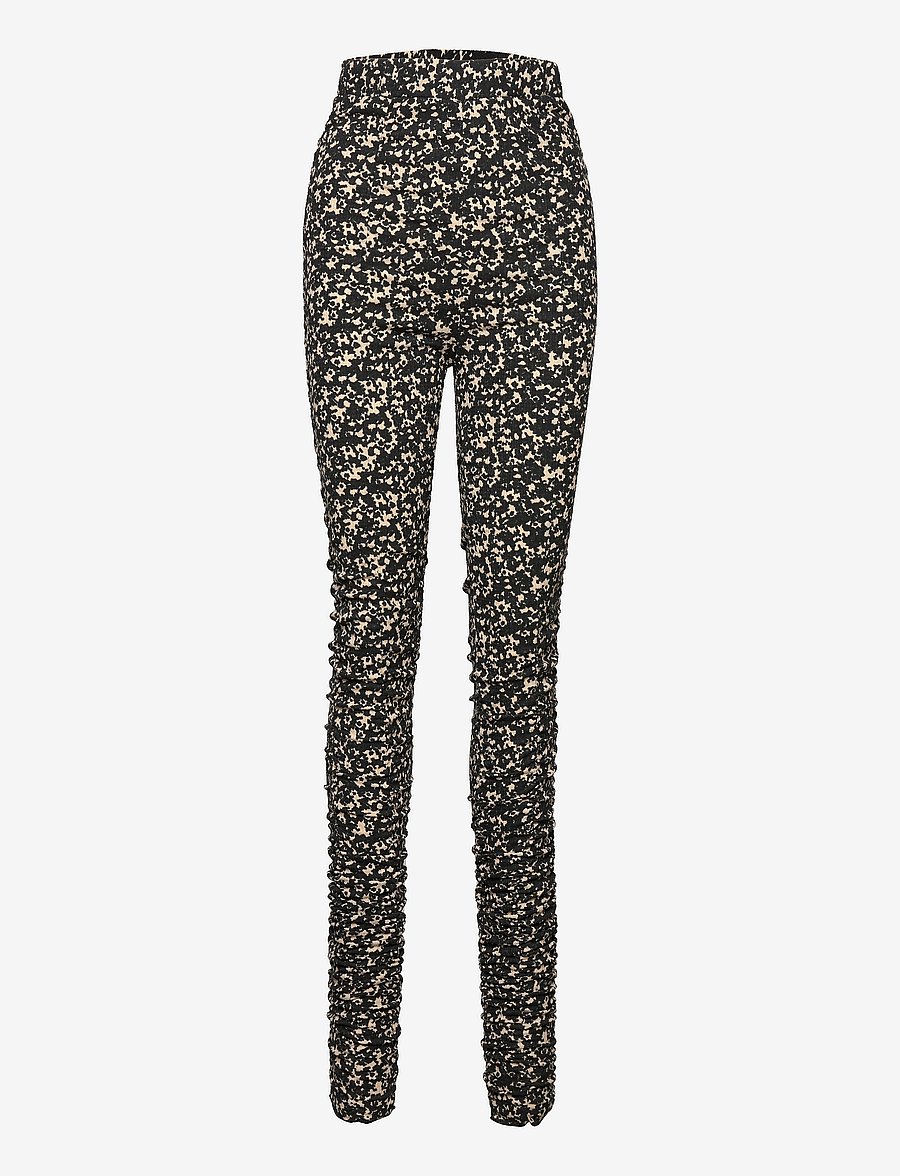 Mads Nørgaard - Pollux Pisa Leggings - leggings - parchment/black - 0