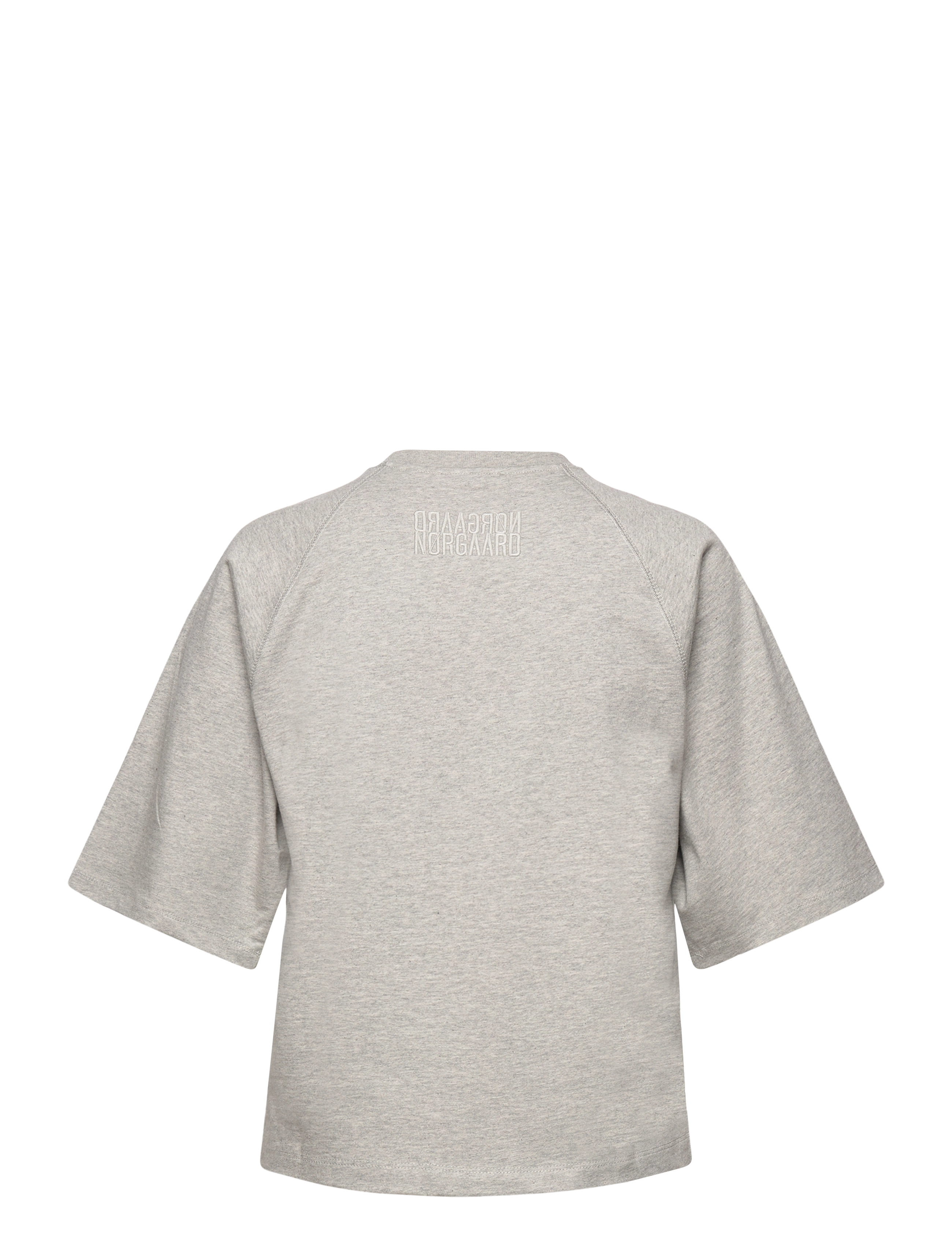 Mads Nørgaard - Heavy Single Trista Tee - light grey melange - 1