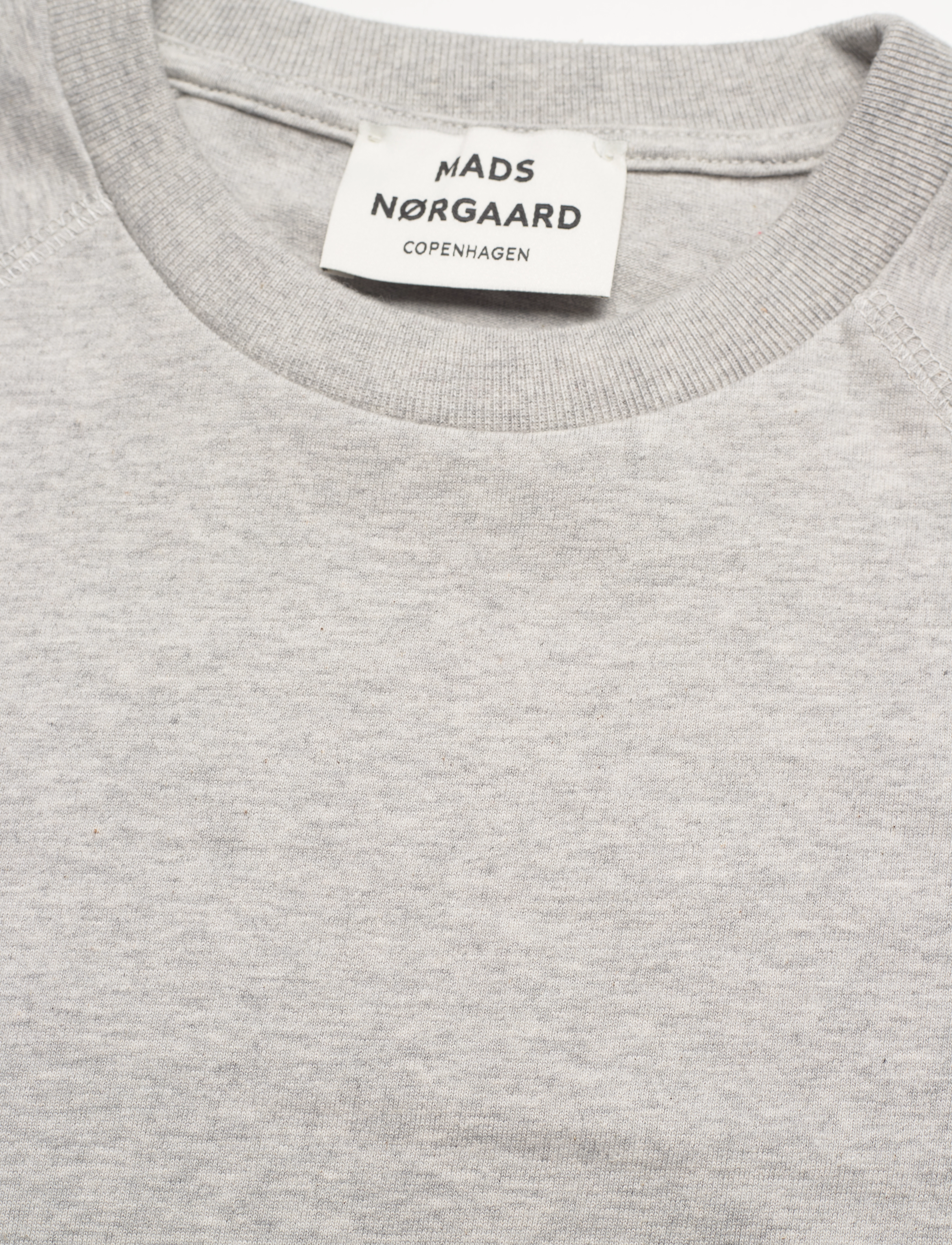 Mads Nørgaard - Heavy Single Trista Tee - light grey melange - 2