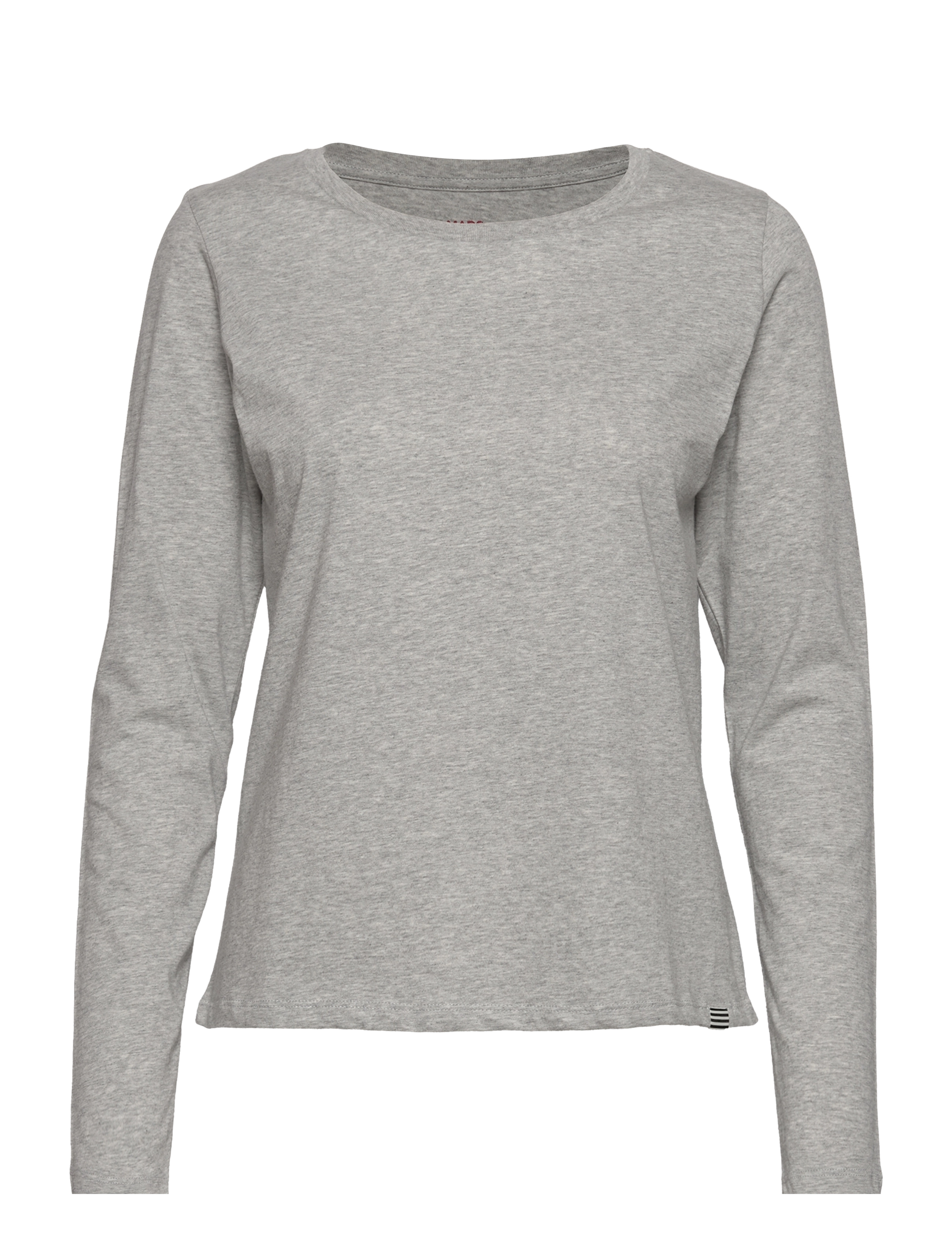 MADS NØRGAARD Organic Jersey Tenna Tee Fav Grau - XS - Damen