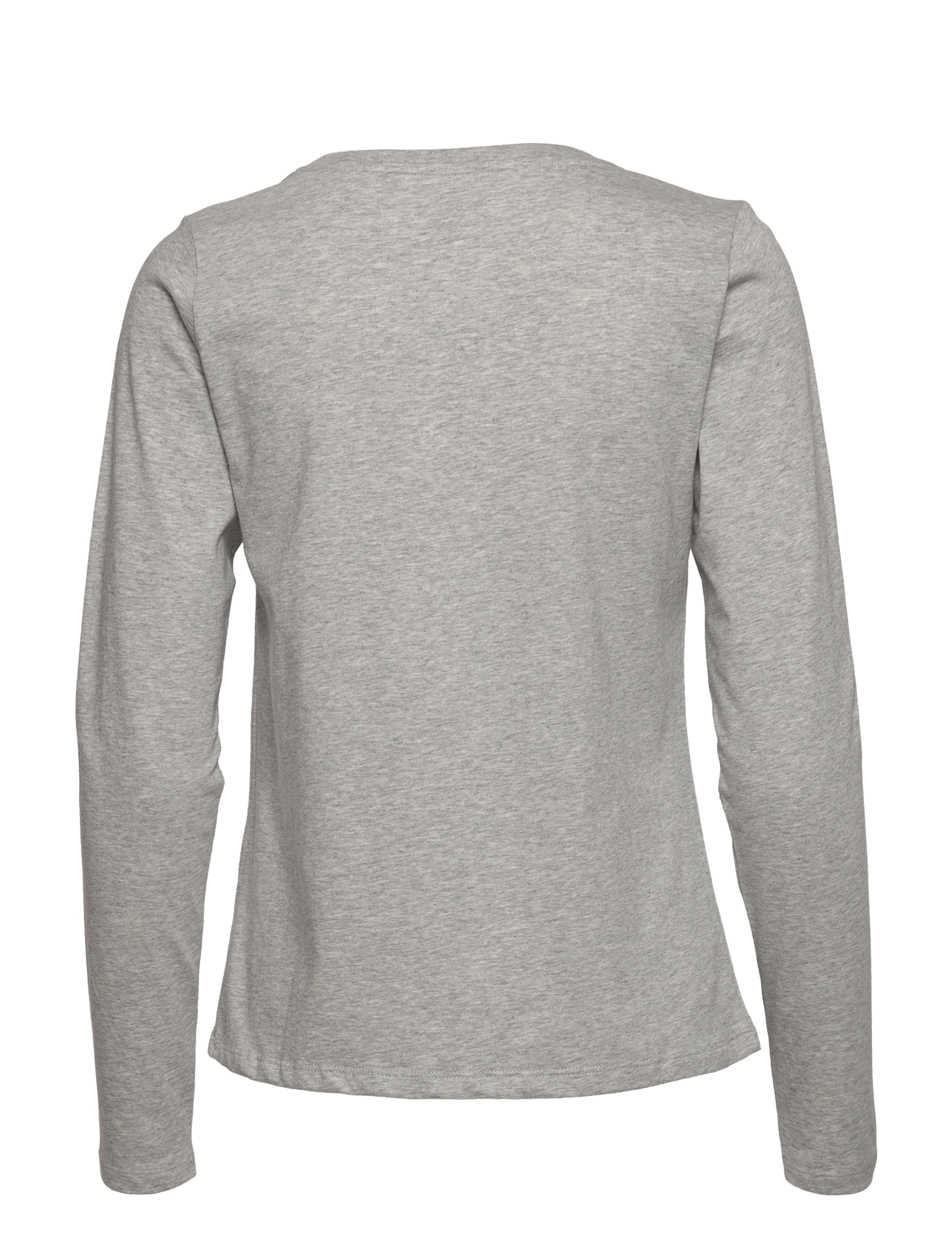 Mads Nørgaard - Organic Jersey Tenna Tee FAV - langärmlige tops - light grey melange - 1