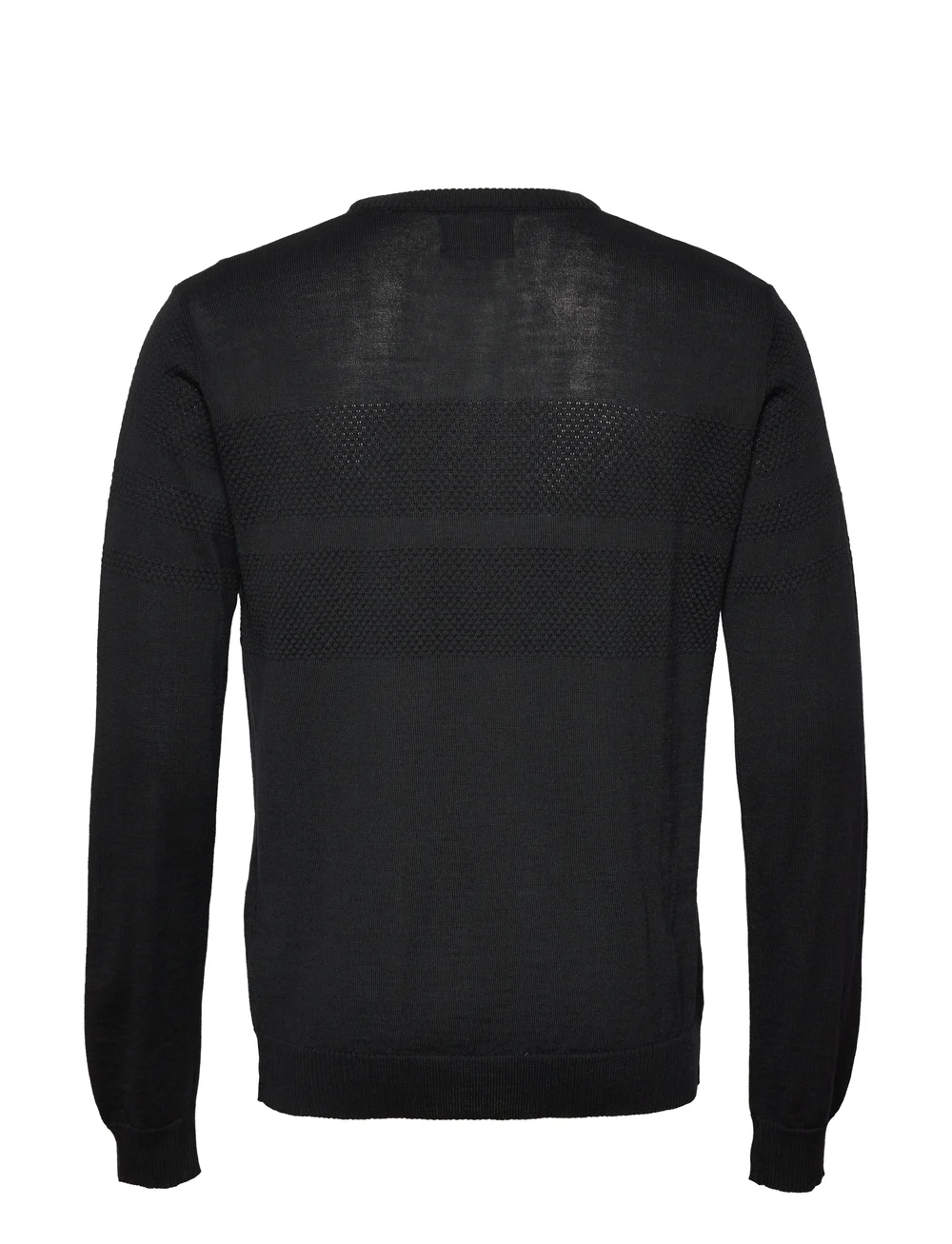 Mads Nørgaard - Merino Wool Klap Knit - Ümmarguse kaelusega kudumid - black - 1