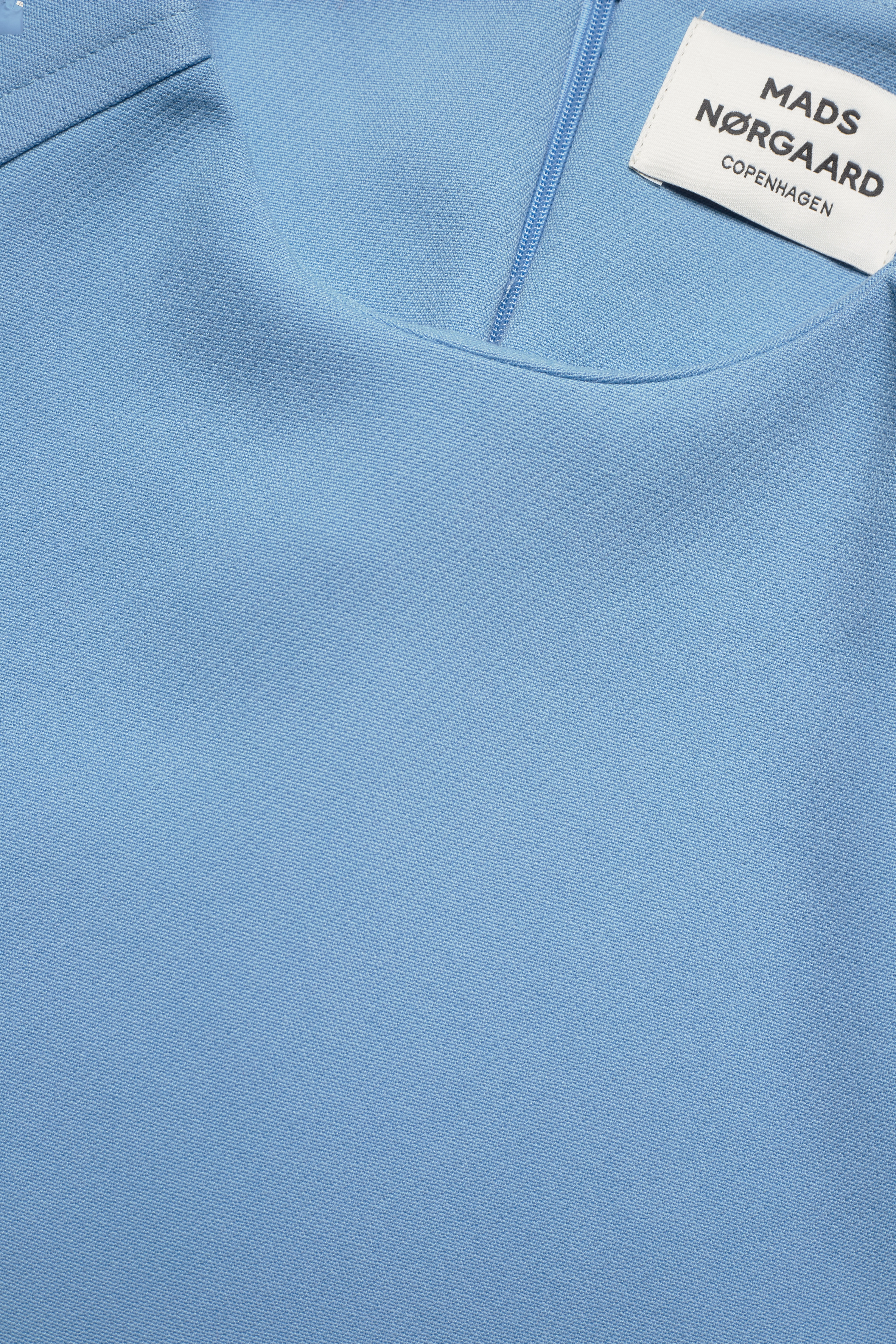 Mads Nørgaard - Soft Suiting Panton Dress - t-shirt-kleider - della robbia blue - 2