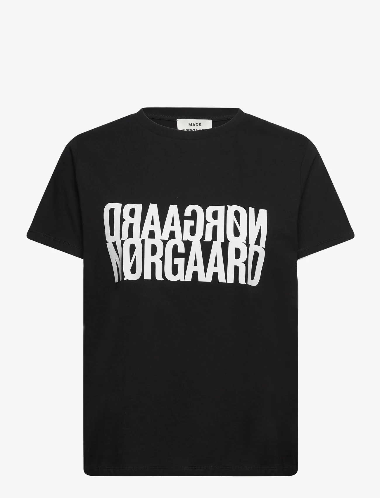 Mads Nørgaard - Single Organic Trenda P Tee - marškinėliai - black - 0