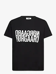 Mads Nørgaard - Single Organic Trenda P Tee - t-shirts & tops - black - 0