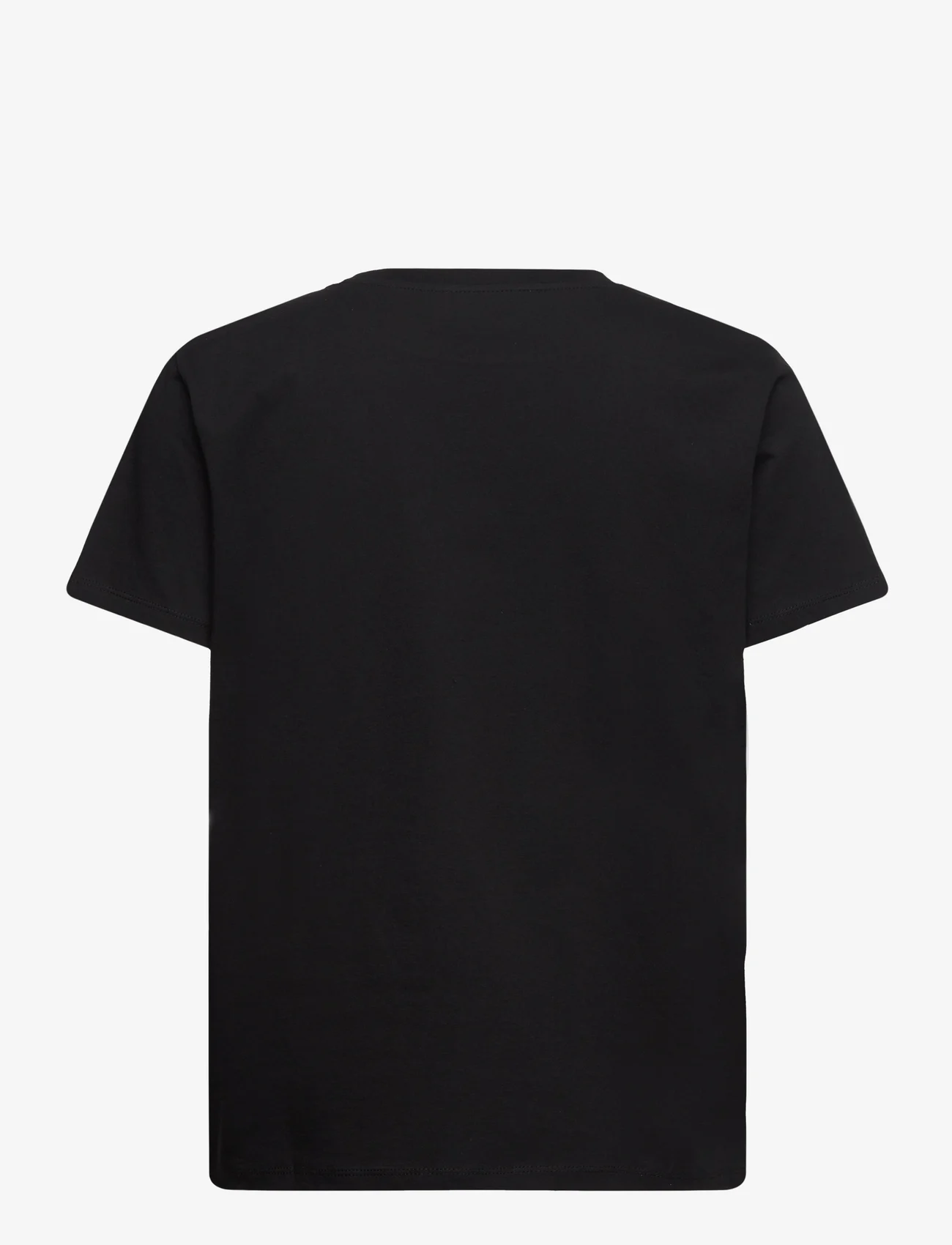 Mads Nørgaard - Single Organic Trenda P Tee - marškinėliai - black - 1