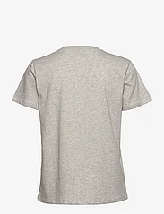 Mads Nørgaard - Single Organic Trenda P Tee - t-shirts & tops - light grey melange - 1