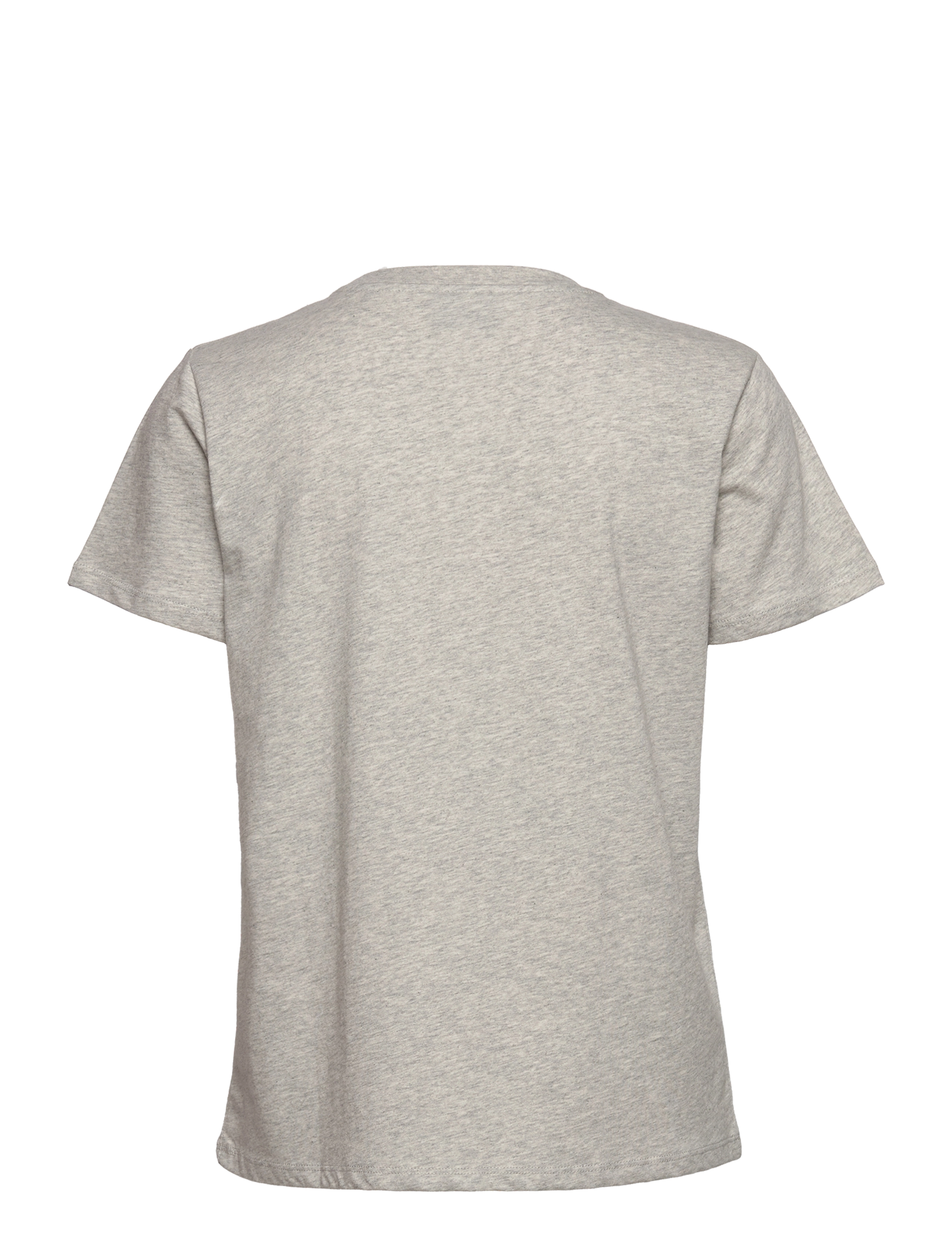 Mads Nørgaard - Single Organic Trenda P Tee - light grey melange - 1