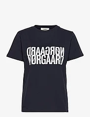Mads Nørgaard - Single Organic Trenda P Tee - t-shirts - sky captain - 0