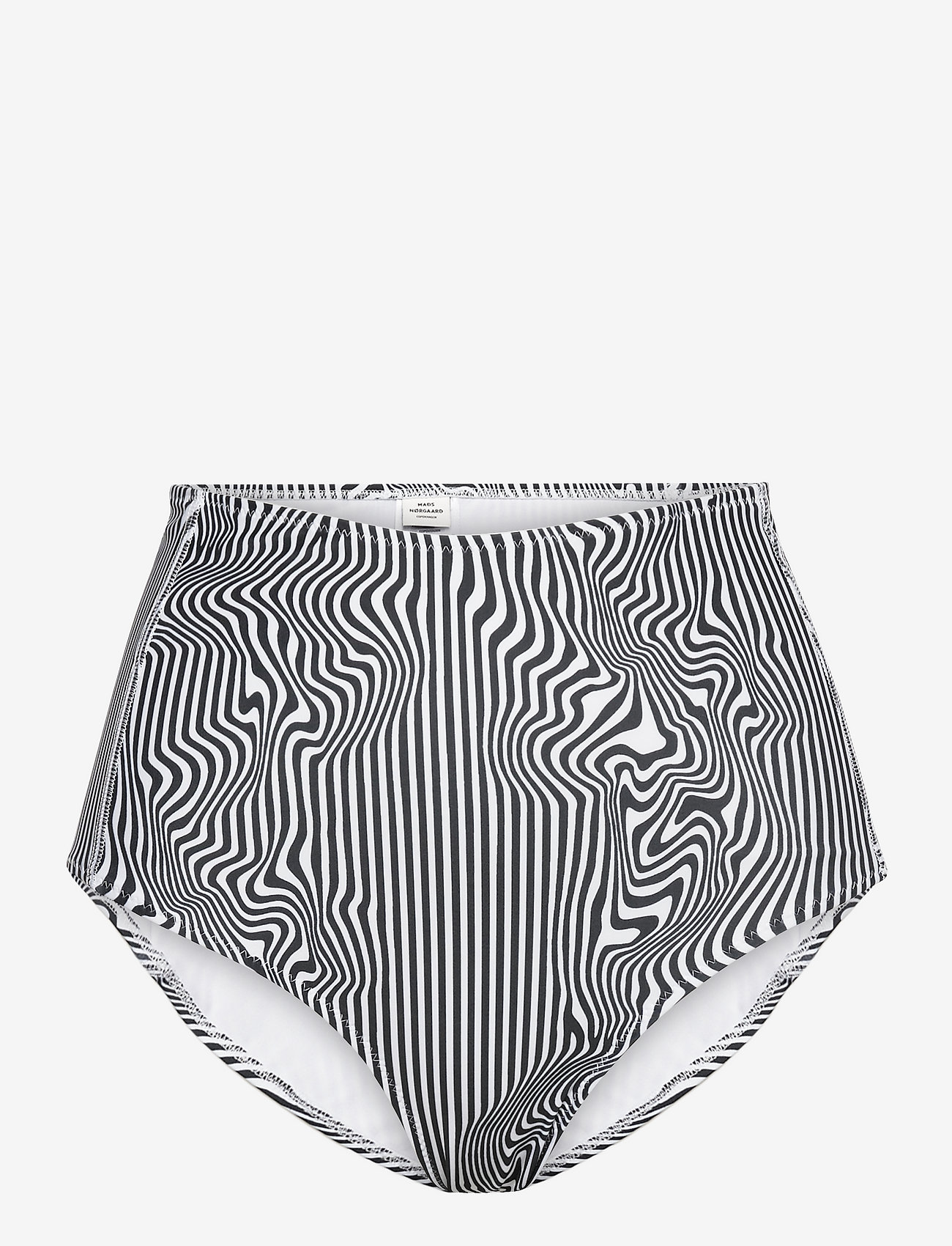 Mads Nørgaard - Ibiza Tass Swimwear - bikinibroekjes met hoge taille - psykedelic snow white/black - 0