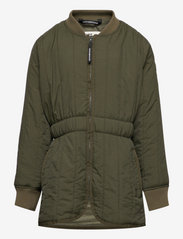 Mads Nørgaard - Crinckle Soft Janilla Jacket - quilted jackets - forest night - 0