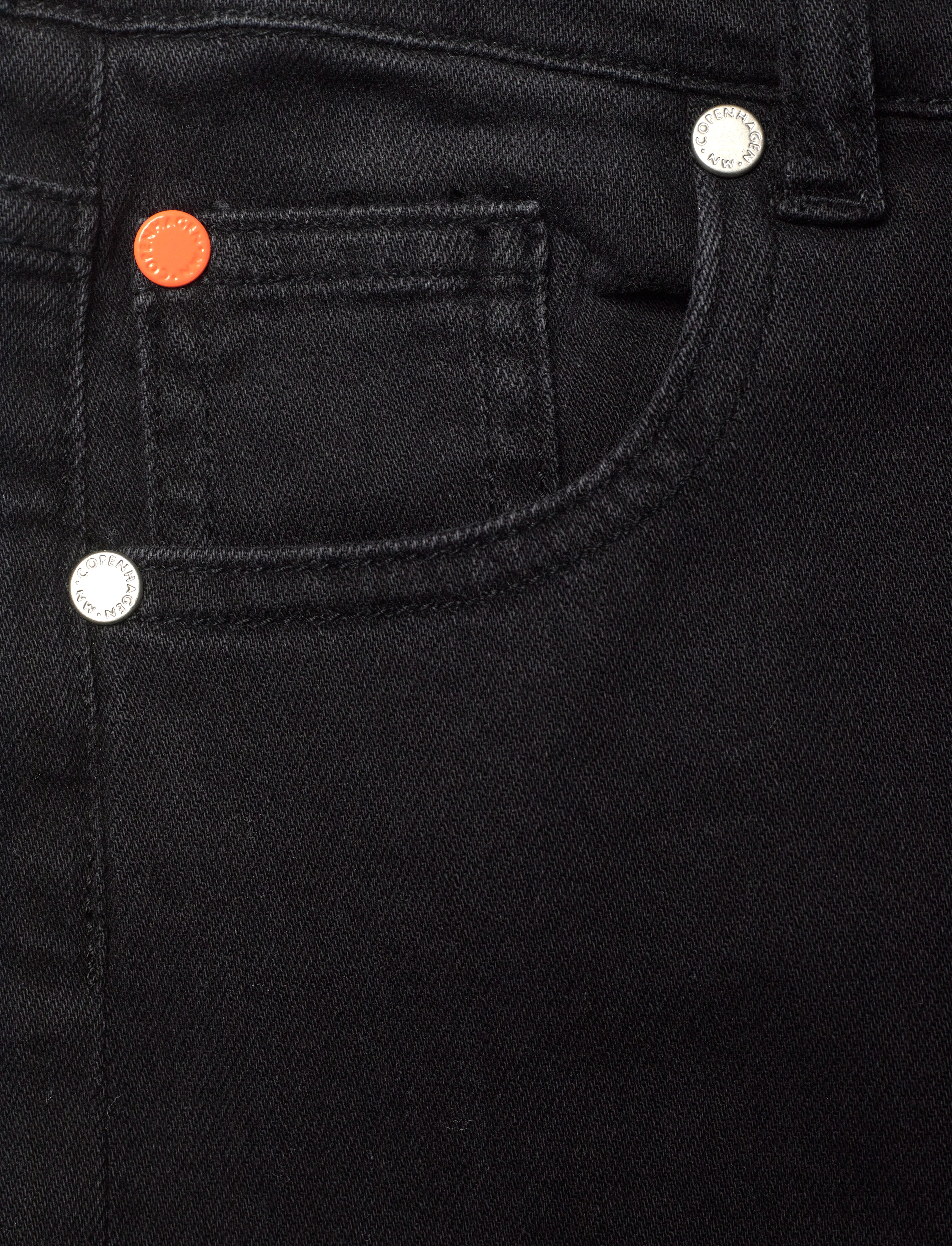 Mads Nørgaard - Washed Black / Black Jagino Pants - tavalised teksad - washed black - 2