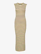 5x5 Stripe Polly Dress - 5X5 STRIPE CROISSANT