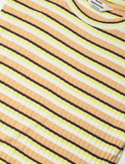 Mads Nørgaard - 5x5 Stripe Polly Dress - t-skjortekjoler - 5x5 stripe croissant - 2
