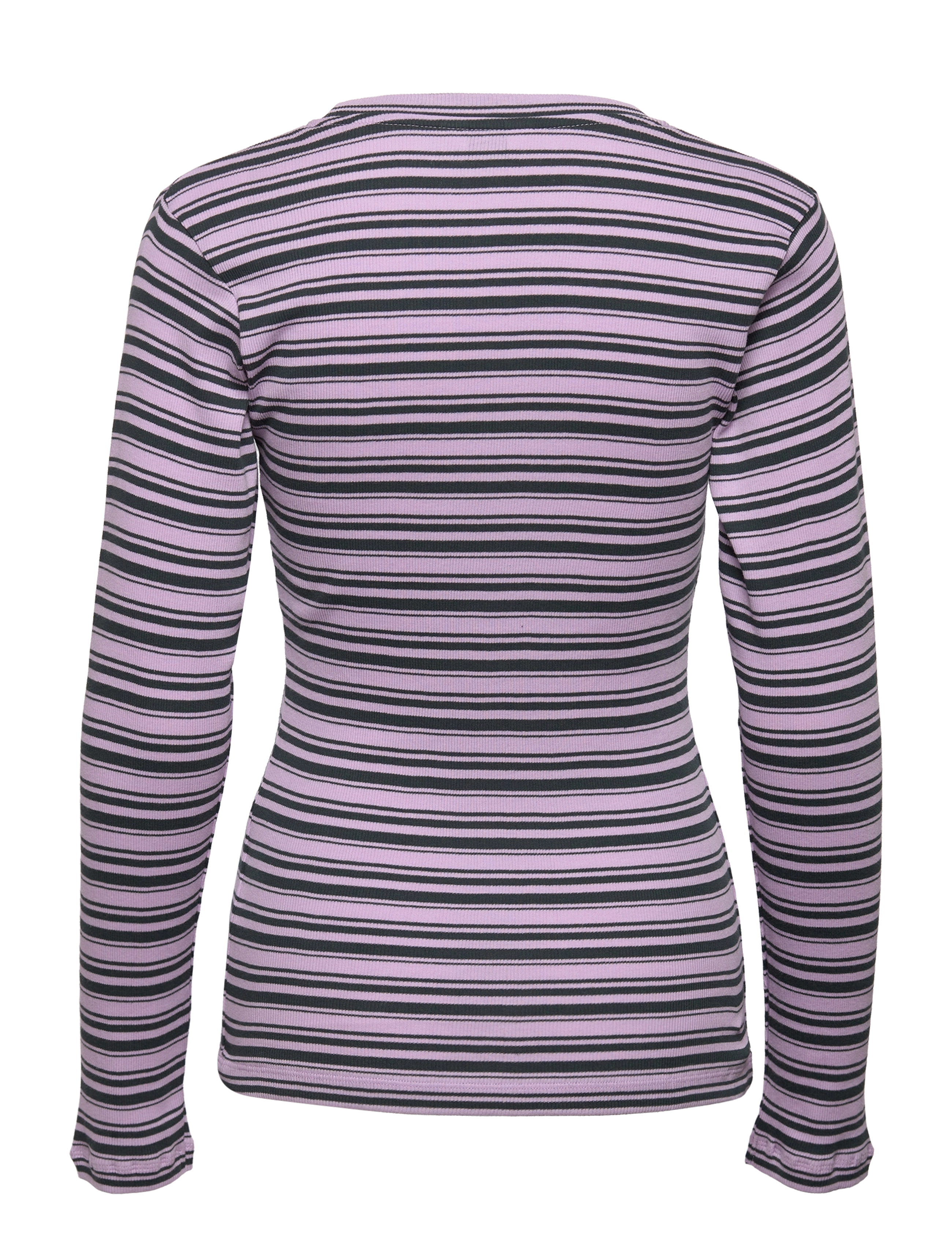 Mads Nørgaard - 2x2 Cotton Stripe Tuba Top - lavendula / magical forest - 1