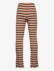 Mads Nørgaard - 5x5 Stripe Lala Leggings - leggings - 5x5 stripe pecan brown - 1
