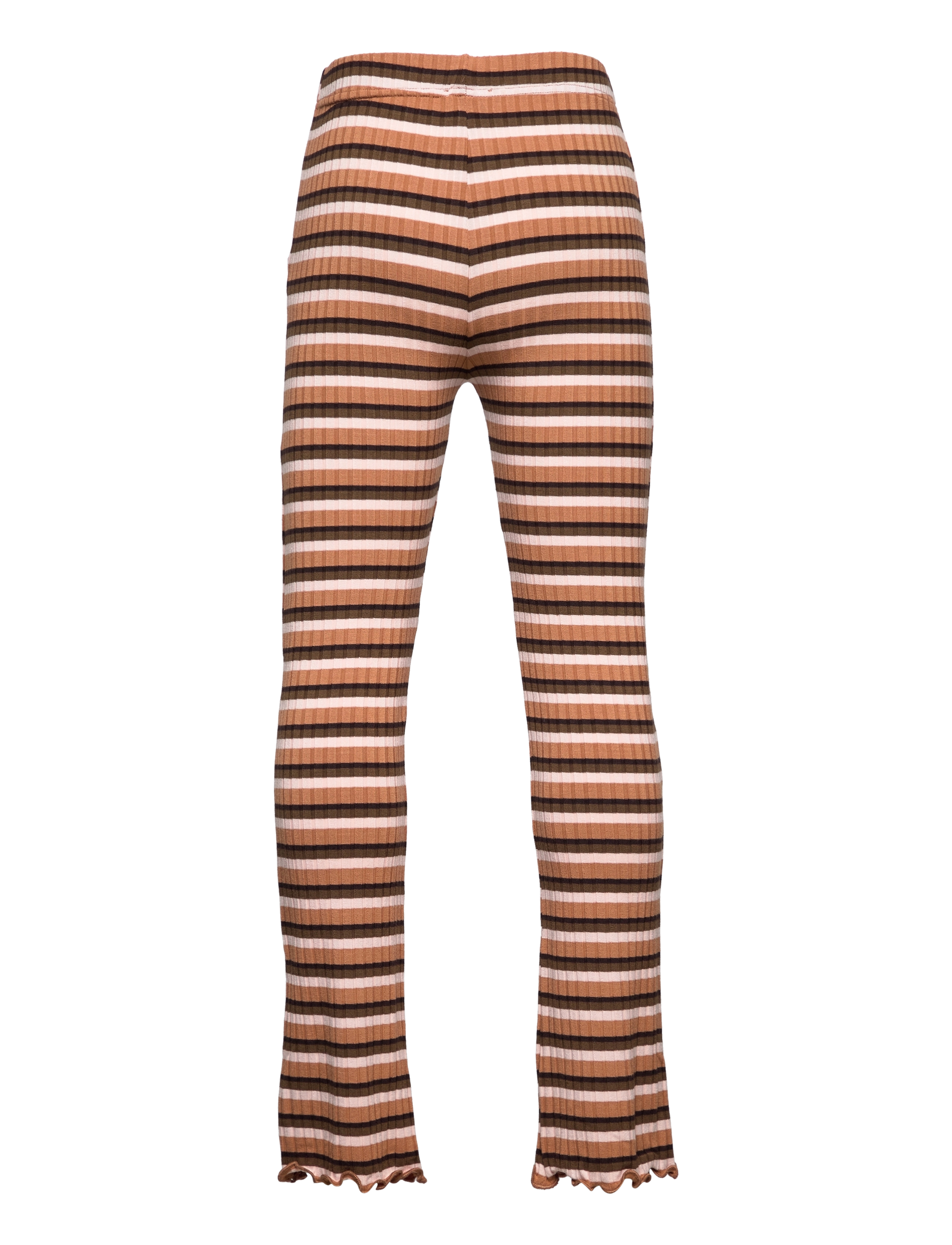 Mads Nørgaard - 5x5 Stripe Lala Leggings - leggings - 5x5 stripe pecan brown - 1
