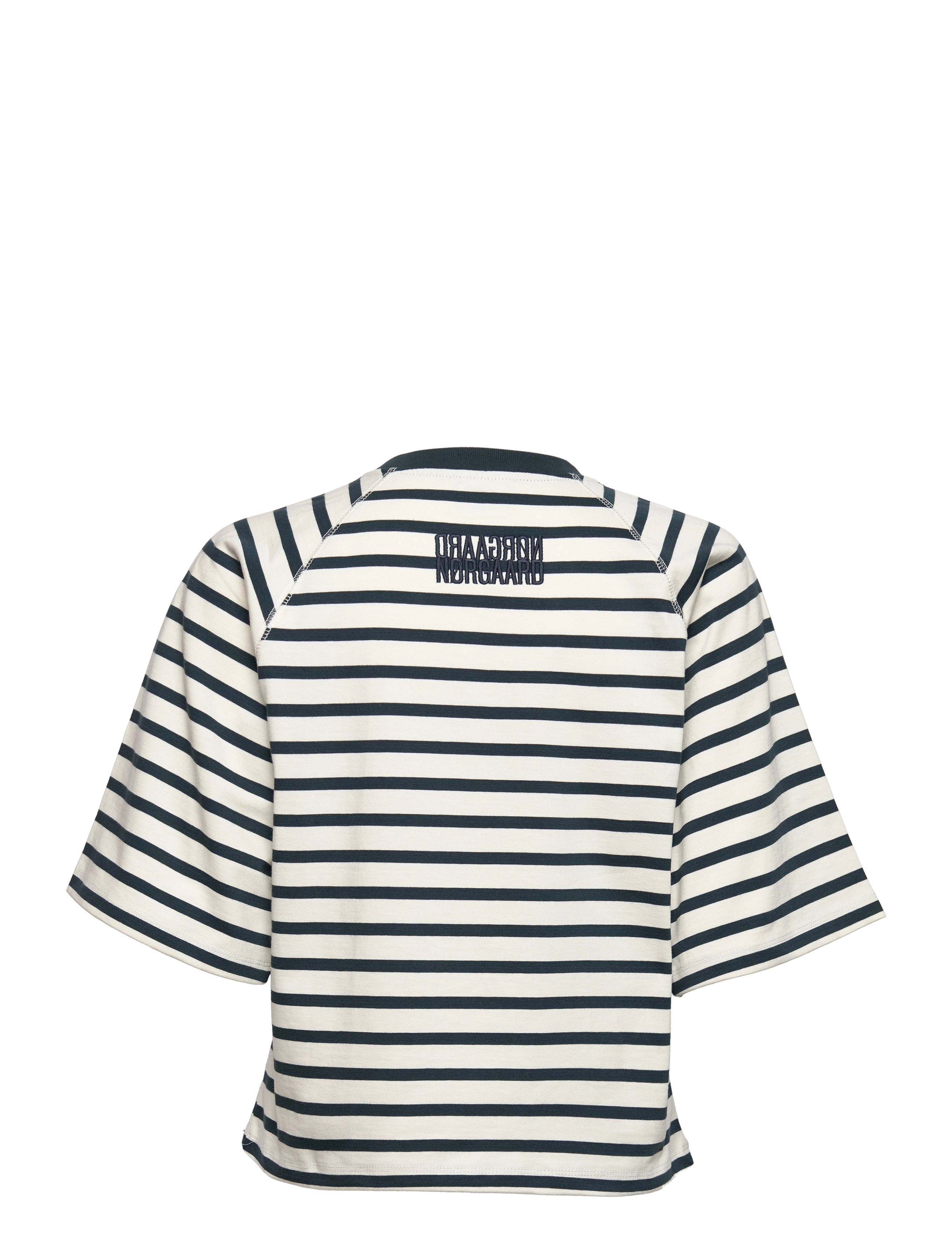 Mads Nørgaard - Heavy Single Stripe Trista Tee - magical forest / snowwhite - 1