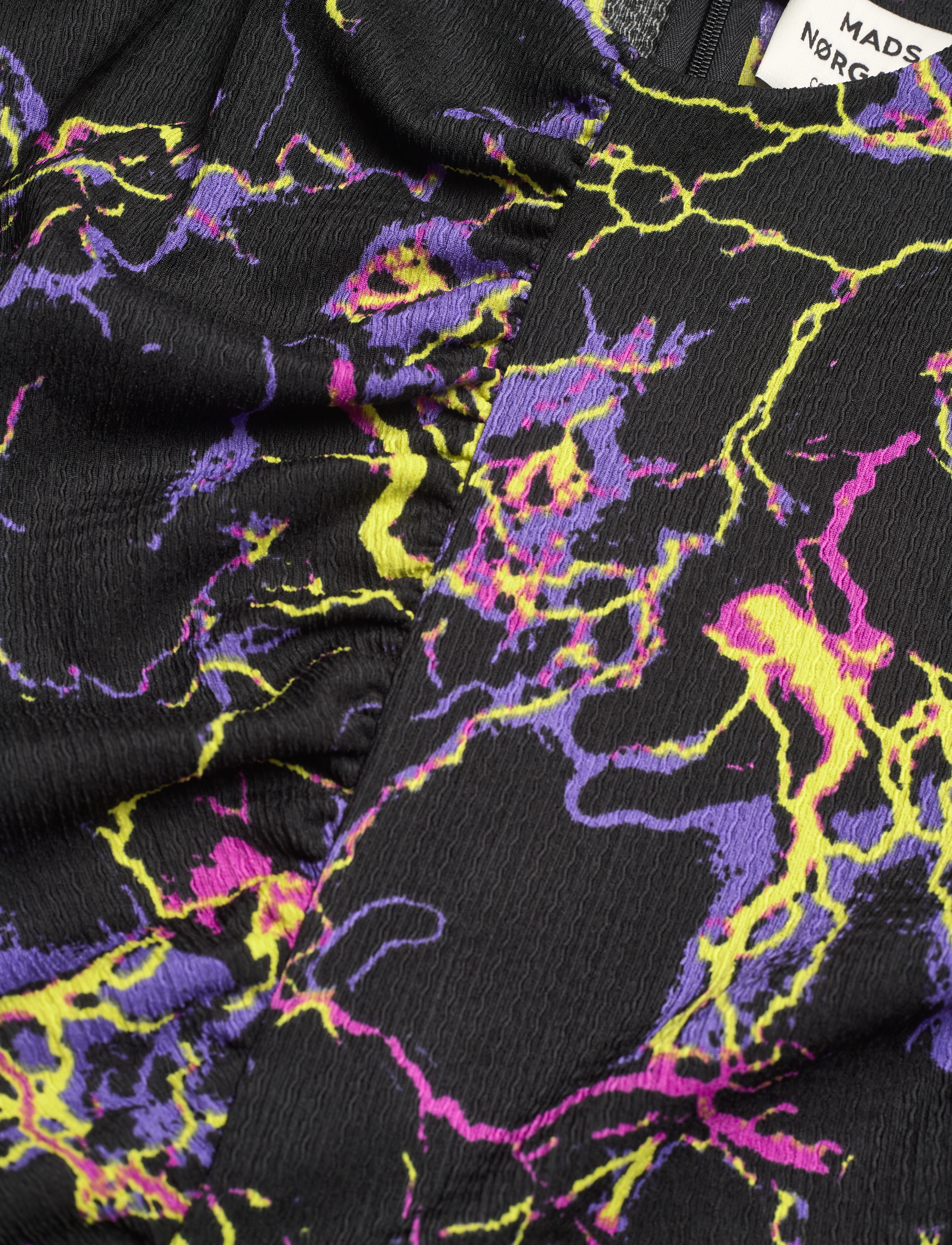 Mads Nørgaard - Pollux Aachen Dress - stramme kjoler - sky aop black - 3