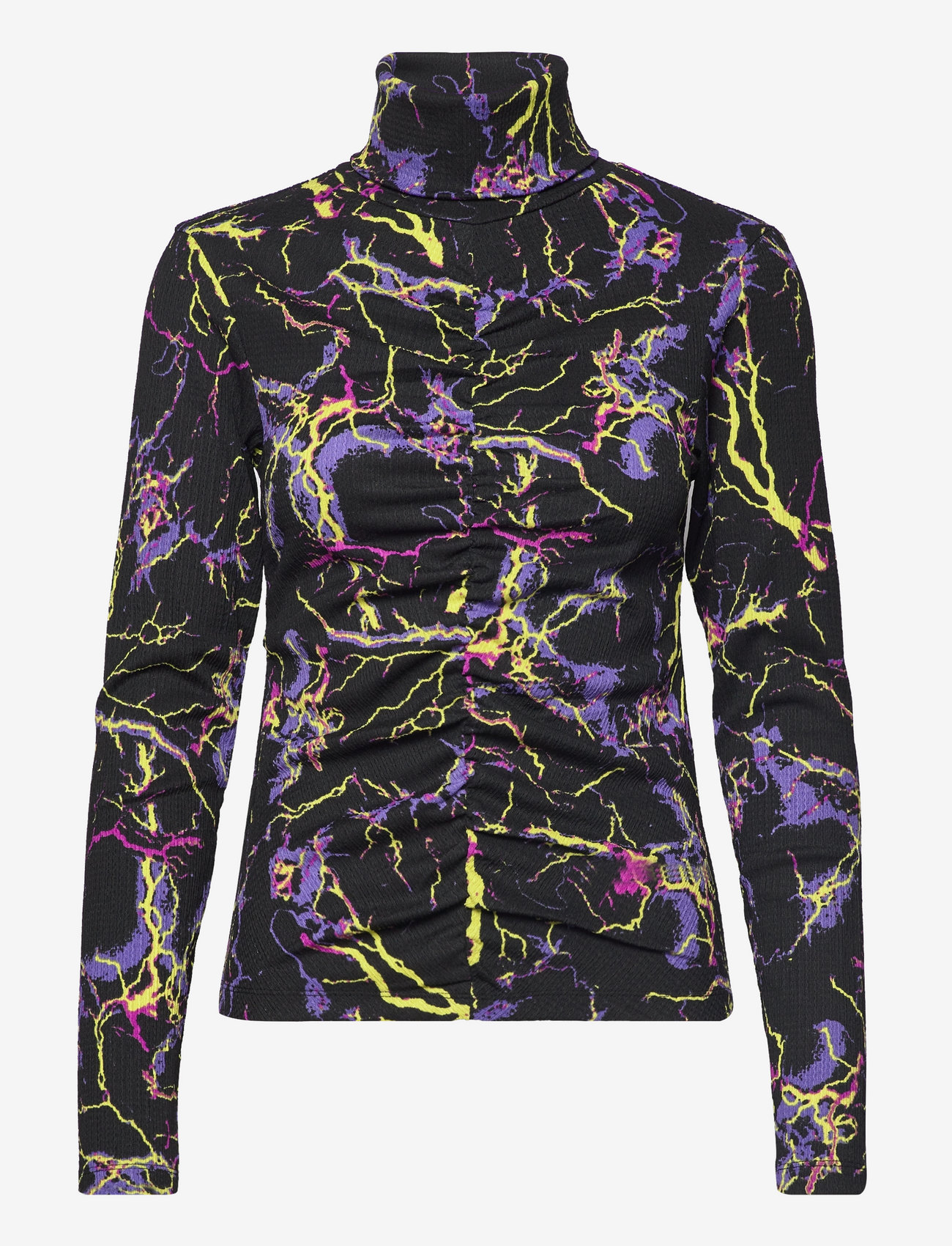 Mads Nørgaard - Pollux Adenau Blouse - herbstliche kleidung - sky aop black - 0