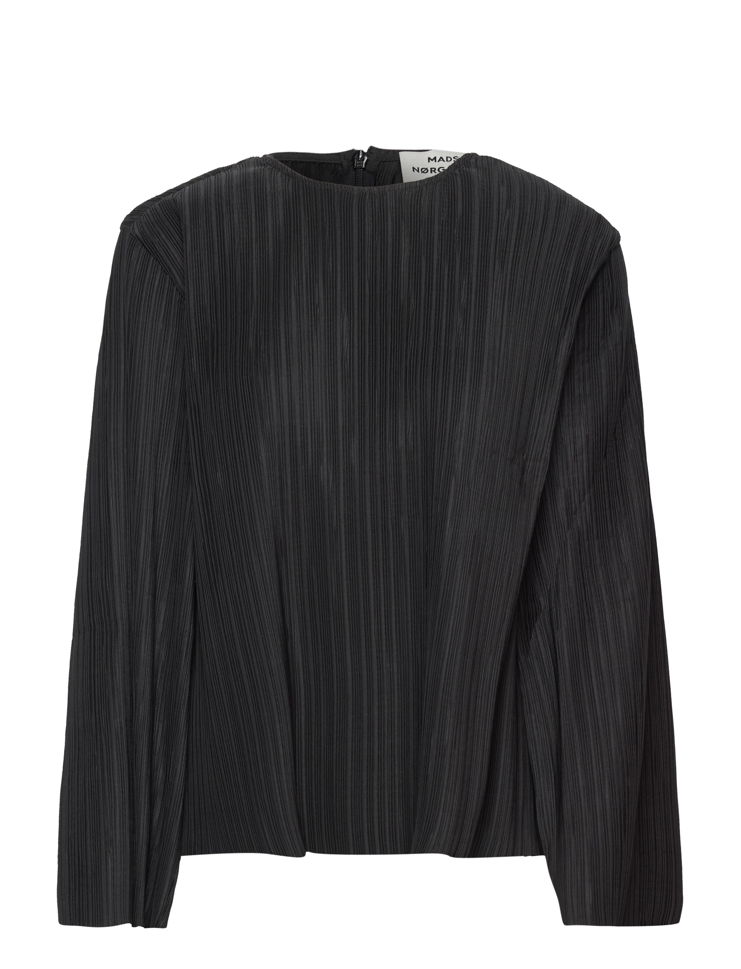 MADS NØRGAARD Paper Pleat Rina Bluse Schwarz - 36 - Damen