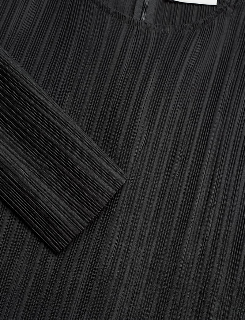 Mads Nørgaard - Paper Pleat Rina Blouse - langærmede bluser - black - 2