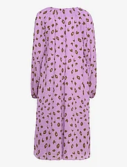Mads Nørgaard - Bumpy Flower Bellini Dress - midi kjoler - brushed dot aop lavendula - 1