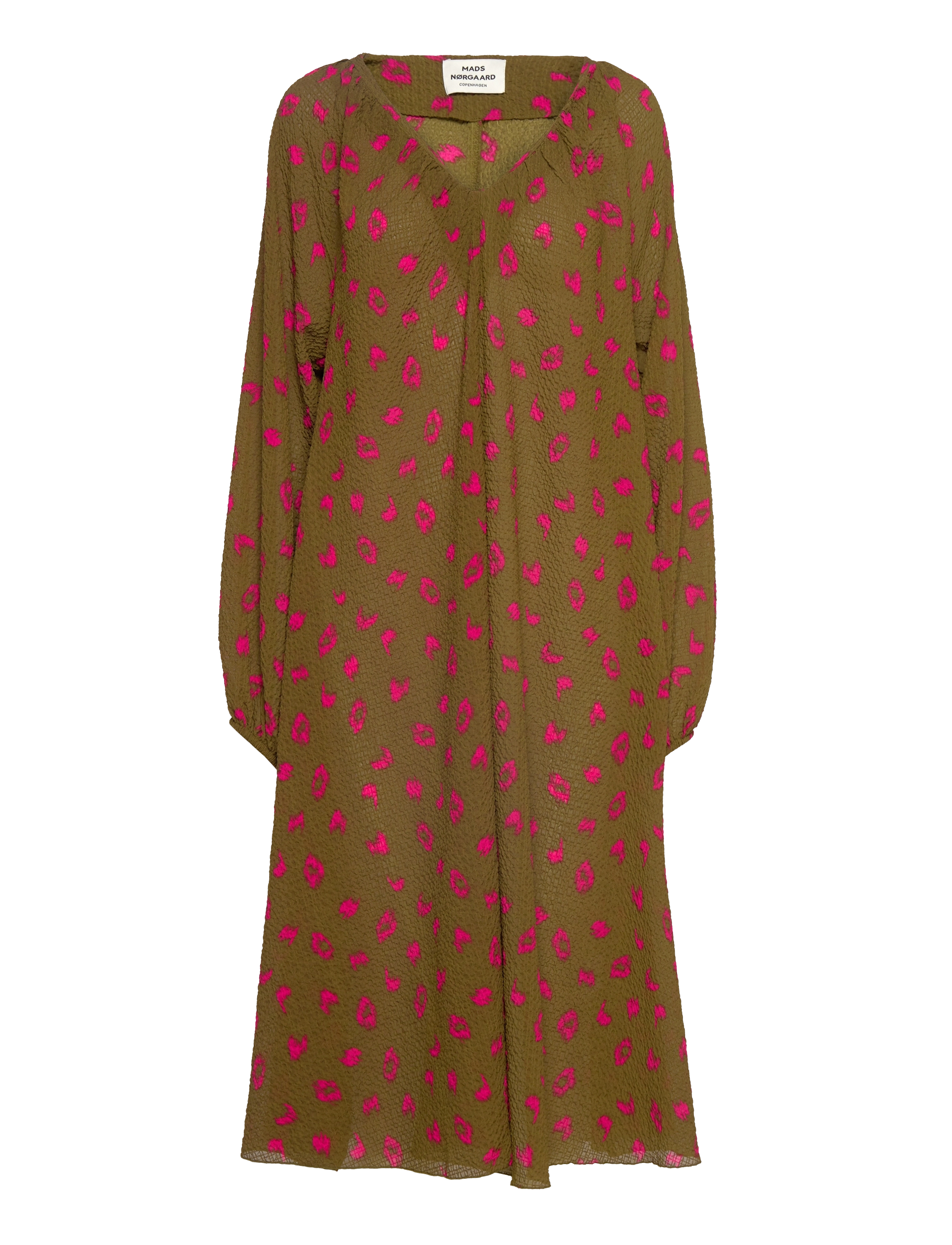 MADS NØRGAARD Bumpy Flower Bellini Kleid Braun - 34 - Damen