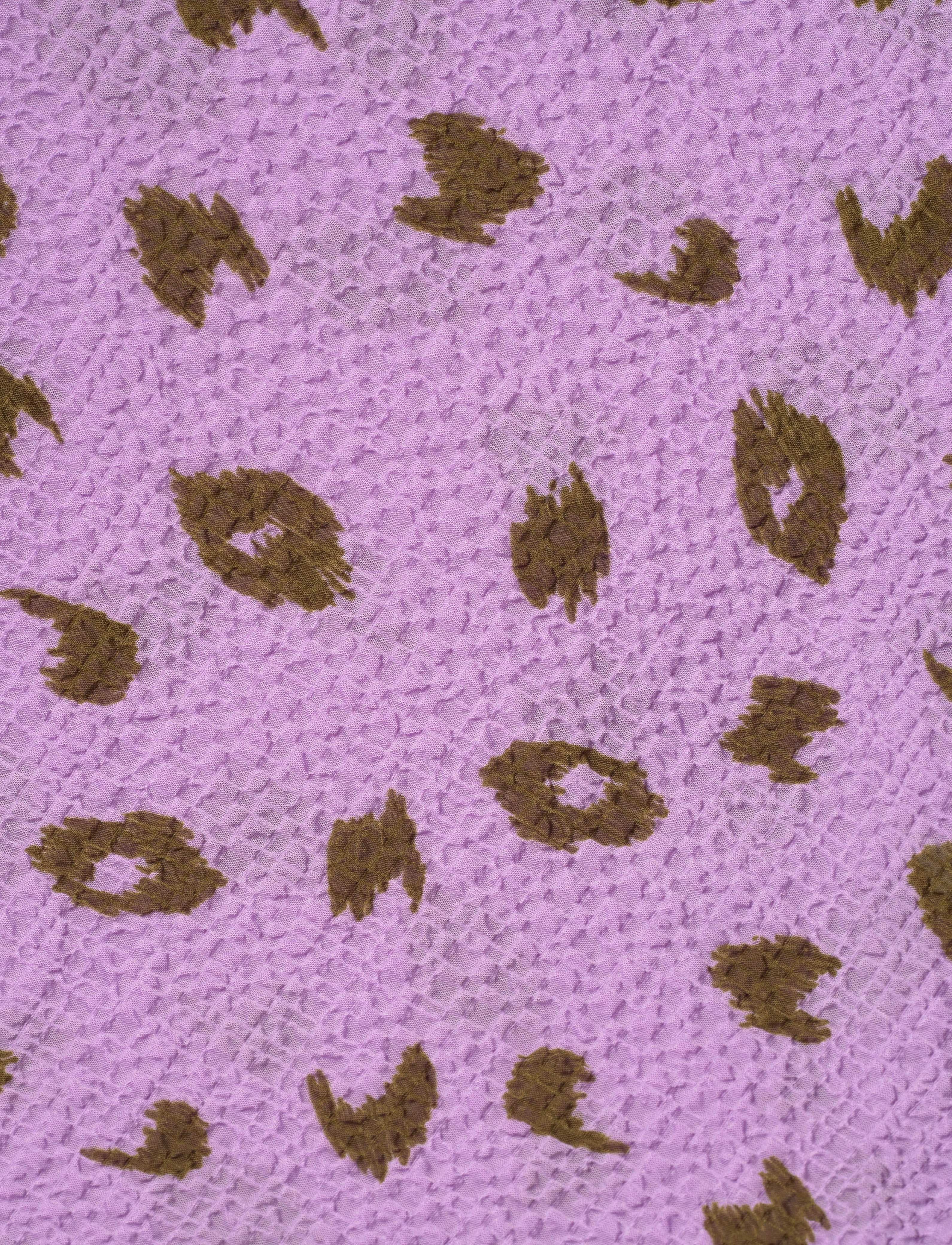 Mads Nørgaard - Bumpy Flower Rodgau Top - kortärmade blusar - brushed dot aop lavendula - 2