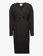 Soft Suiting Pyrmont Dress - BLACK