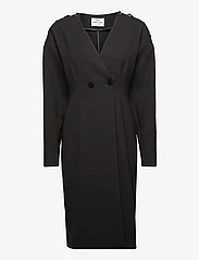 Mads Nørgaard - Soft Suiting Pyrmont Dress - korte kjoler - black - 0