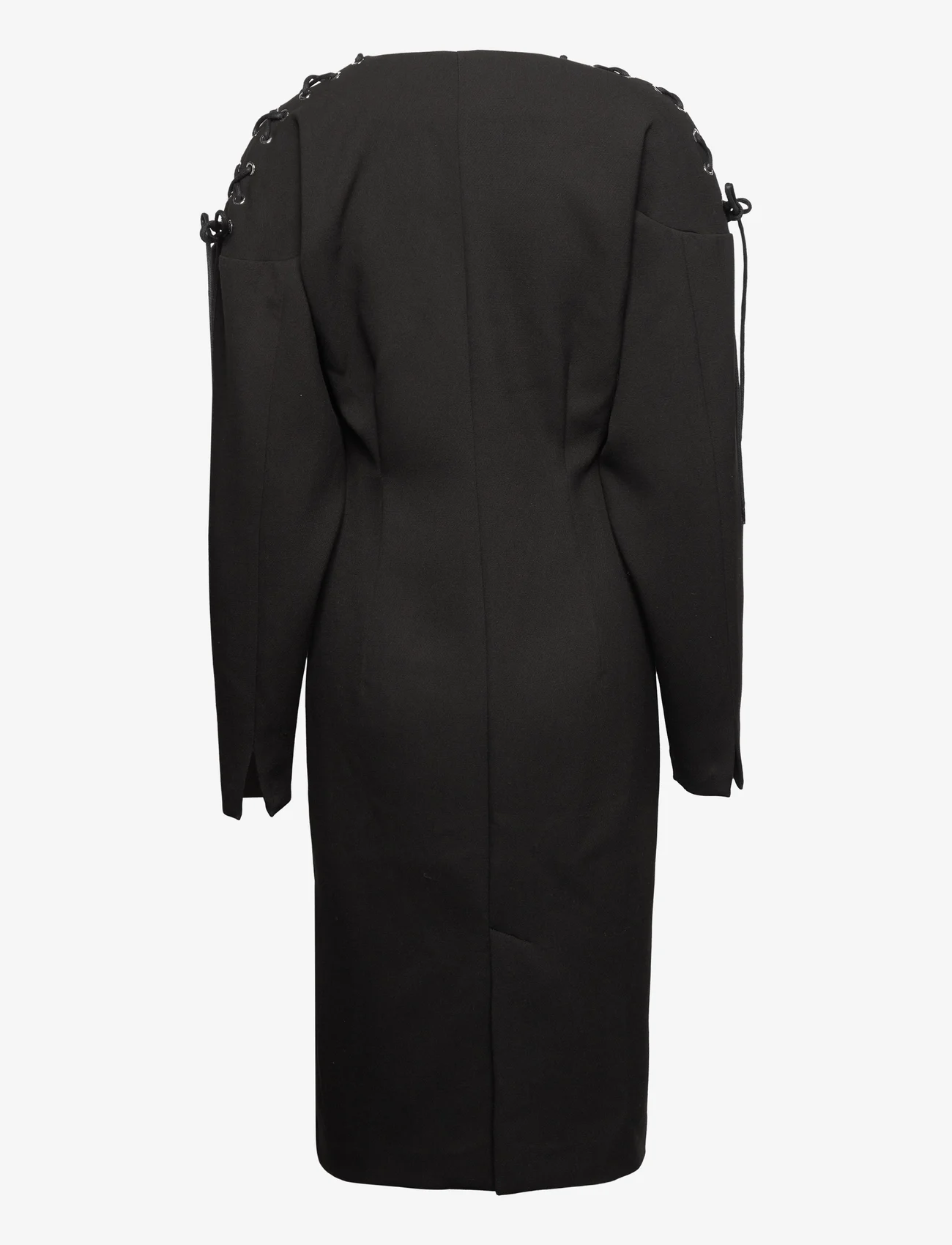 Mads Nørgaard - Soft Suiting Pyrmont Dress - kurze kleider - black - 1