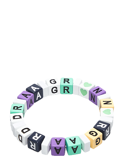 Mads Nørgaard ABC Franke Bracelet - Speciella tillfällen - PASTEL DREAM/CABBAGE / multi