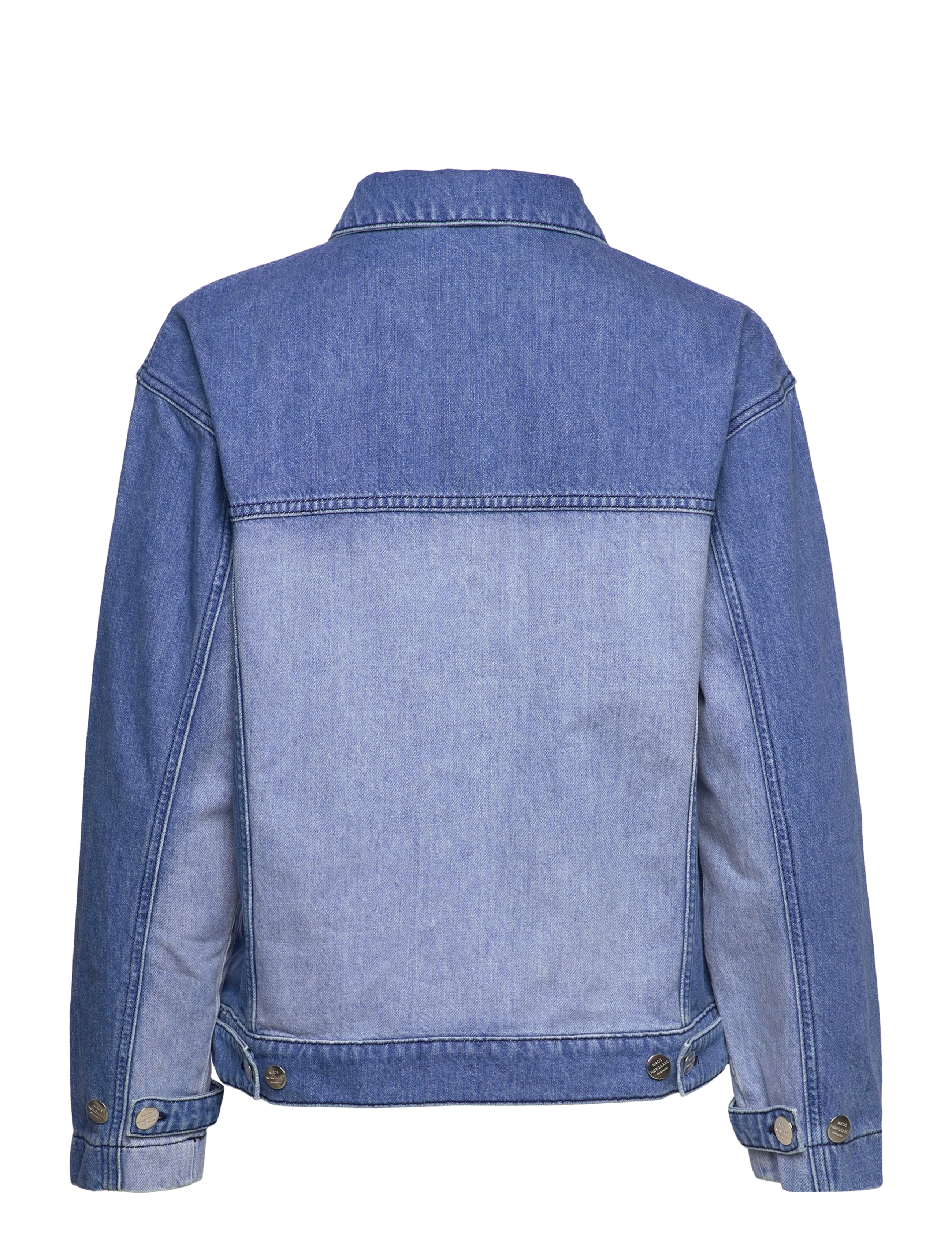 Mads Nørgaard - Twin Denim Rain Jacket - overtøj - mix blue denim - 1