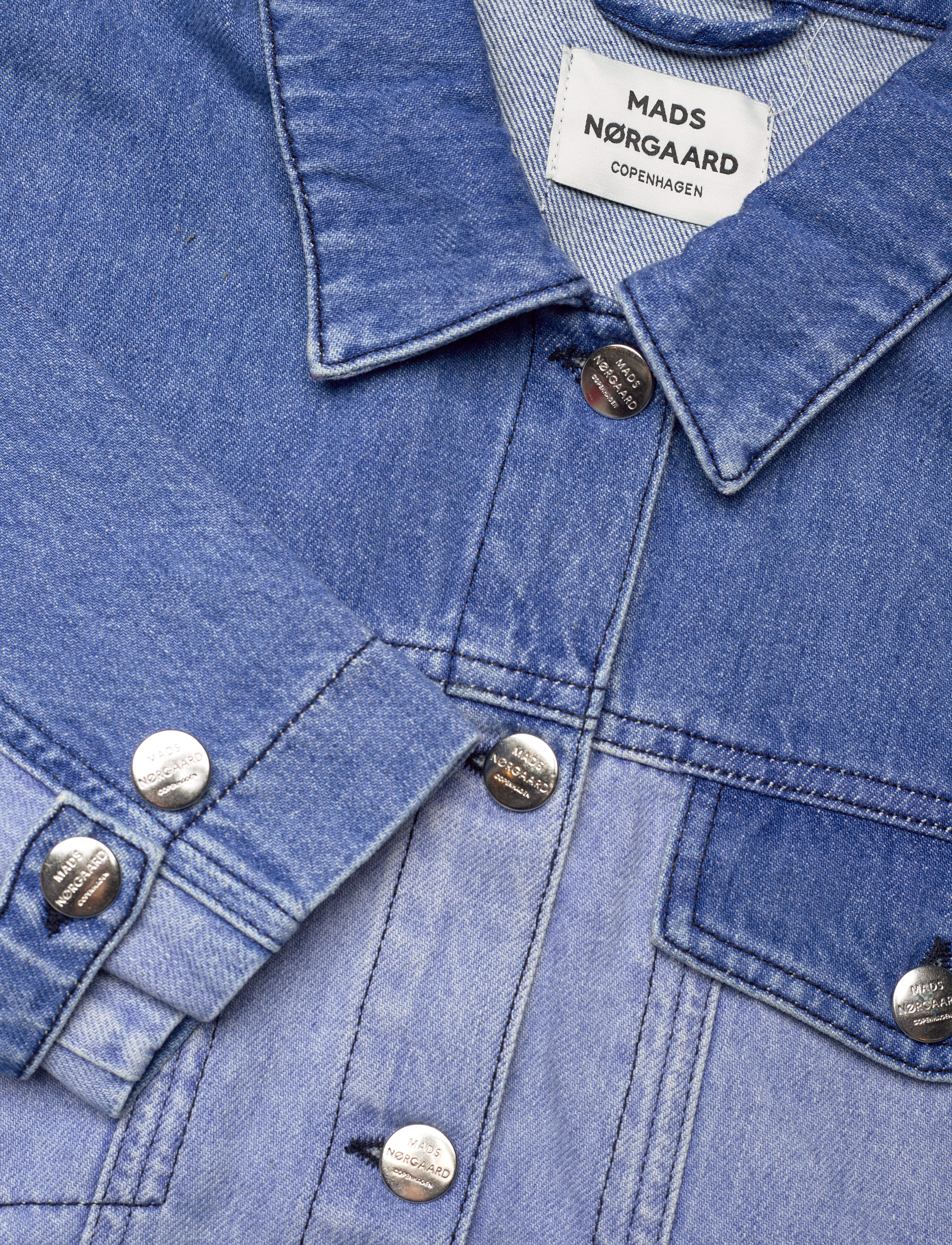 Mads Nørgaard - Twin Denim Rain Jacket - overtøj - mix blue denim - 2