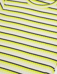 Mads Nørgaard - 5x5 Stripe Boa Dress - marškinėlių tipo suknelės - 5x5 stripe snowwhite - 3
