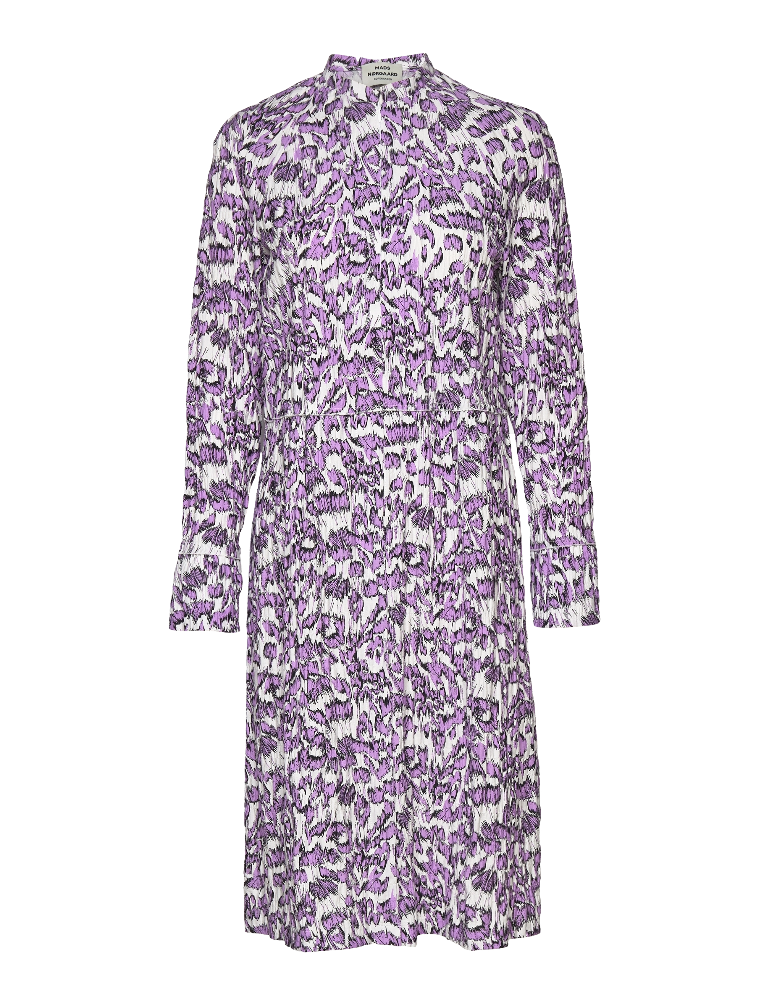 Mads Nørgaard Chakra Dupina Dress - AOP - Modern femininity - ANIMAL AOP SNOW WHITE / multi