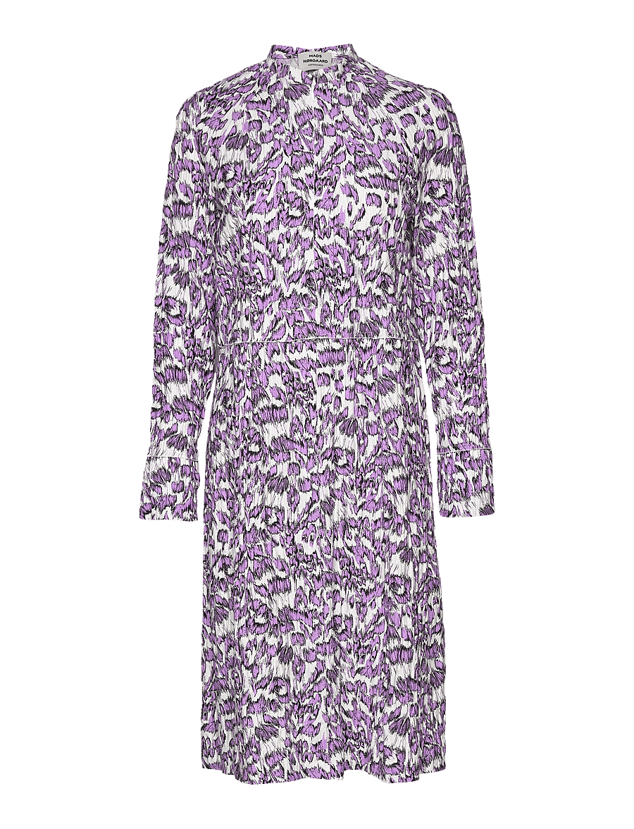 Mads Nørgaard - Chakra Dupina Dress - AOP - robes midi - animal aop snow white - 0