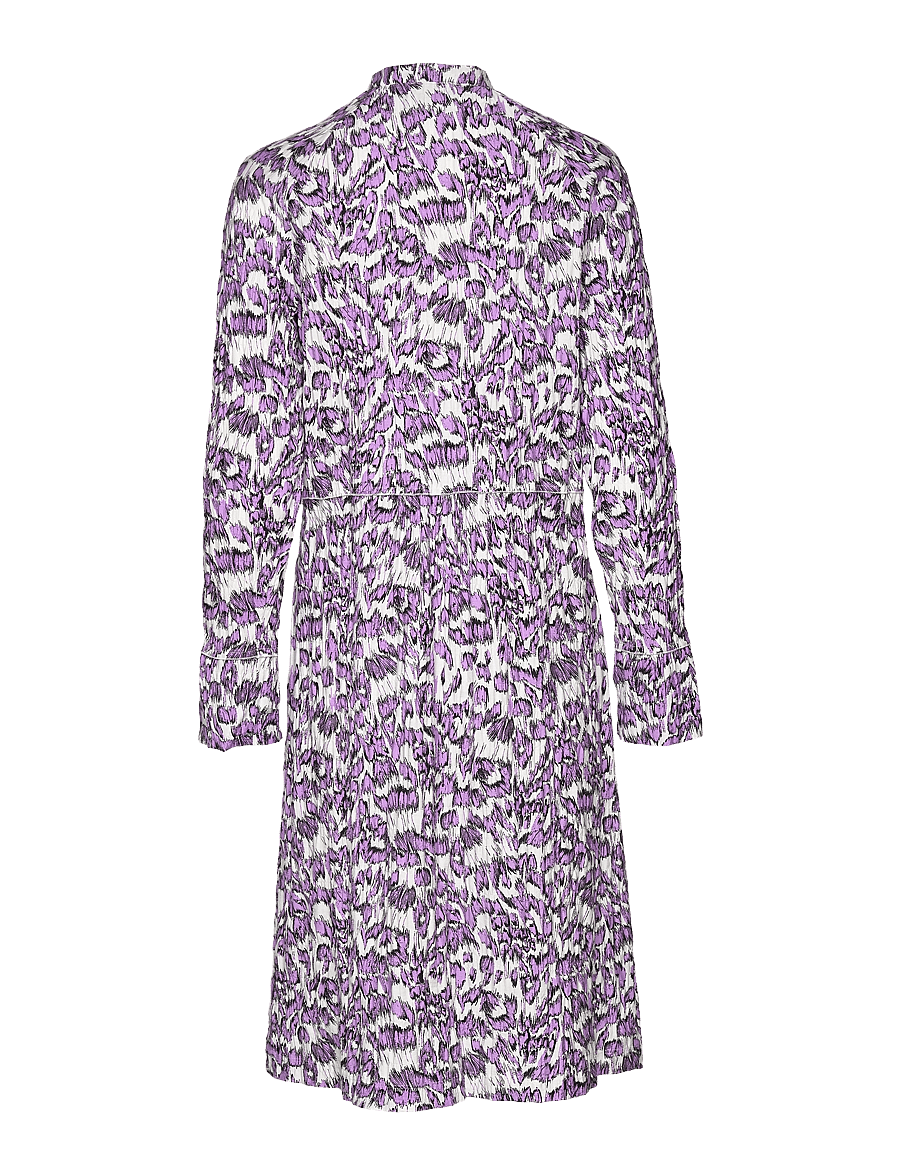 Mads Nørgaard - Chakra Dupina Dress - AOP - robes midi - animal aop snow white - 1
